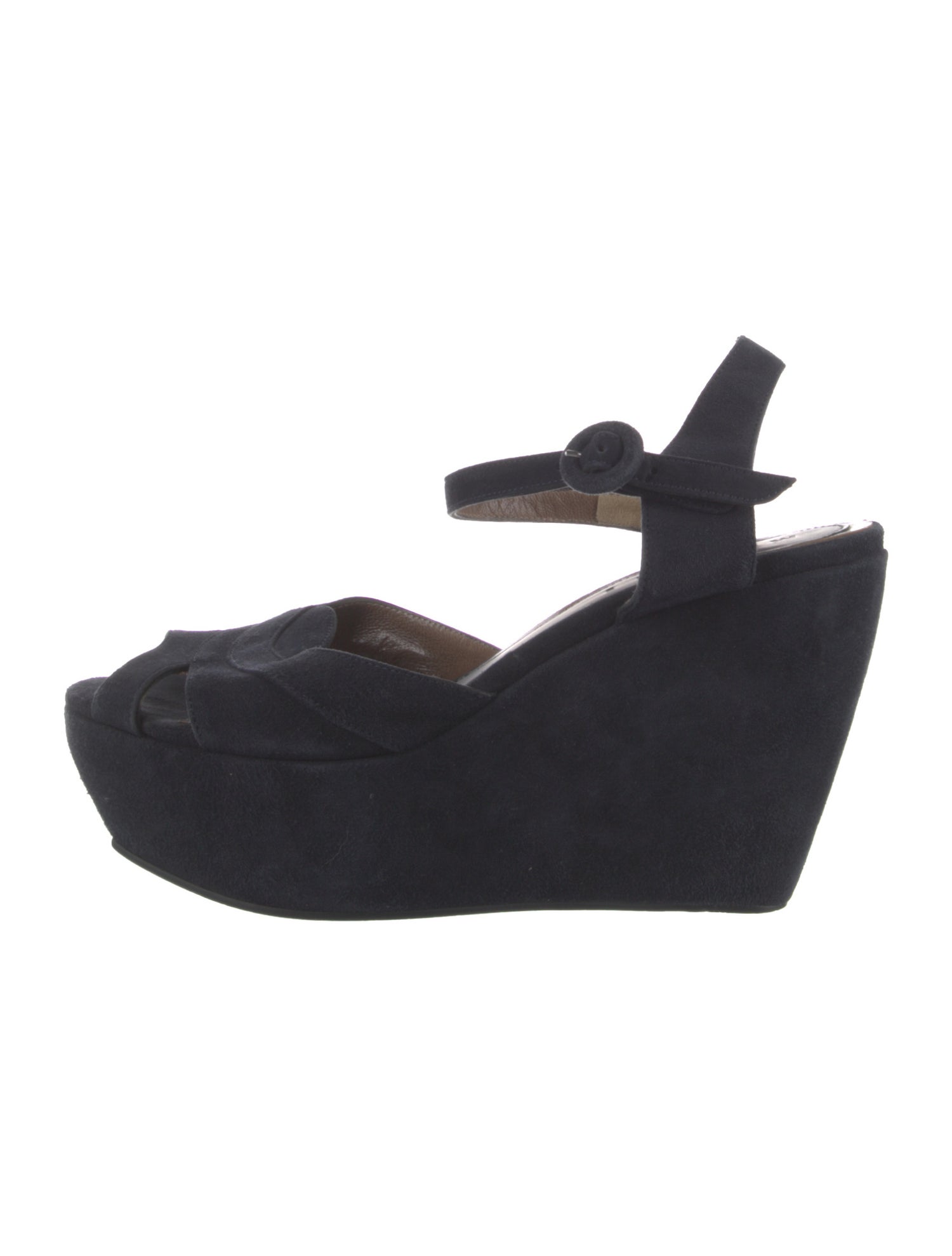 Marni Suede Cutout Accent D'Orsay Pumps