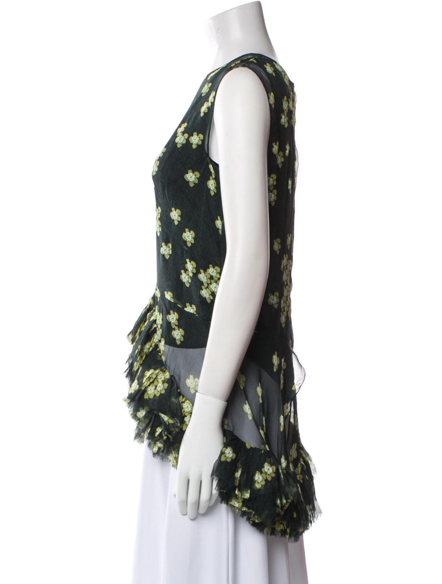 Marni Printed V-Neck Blouse