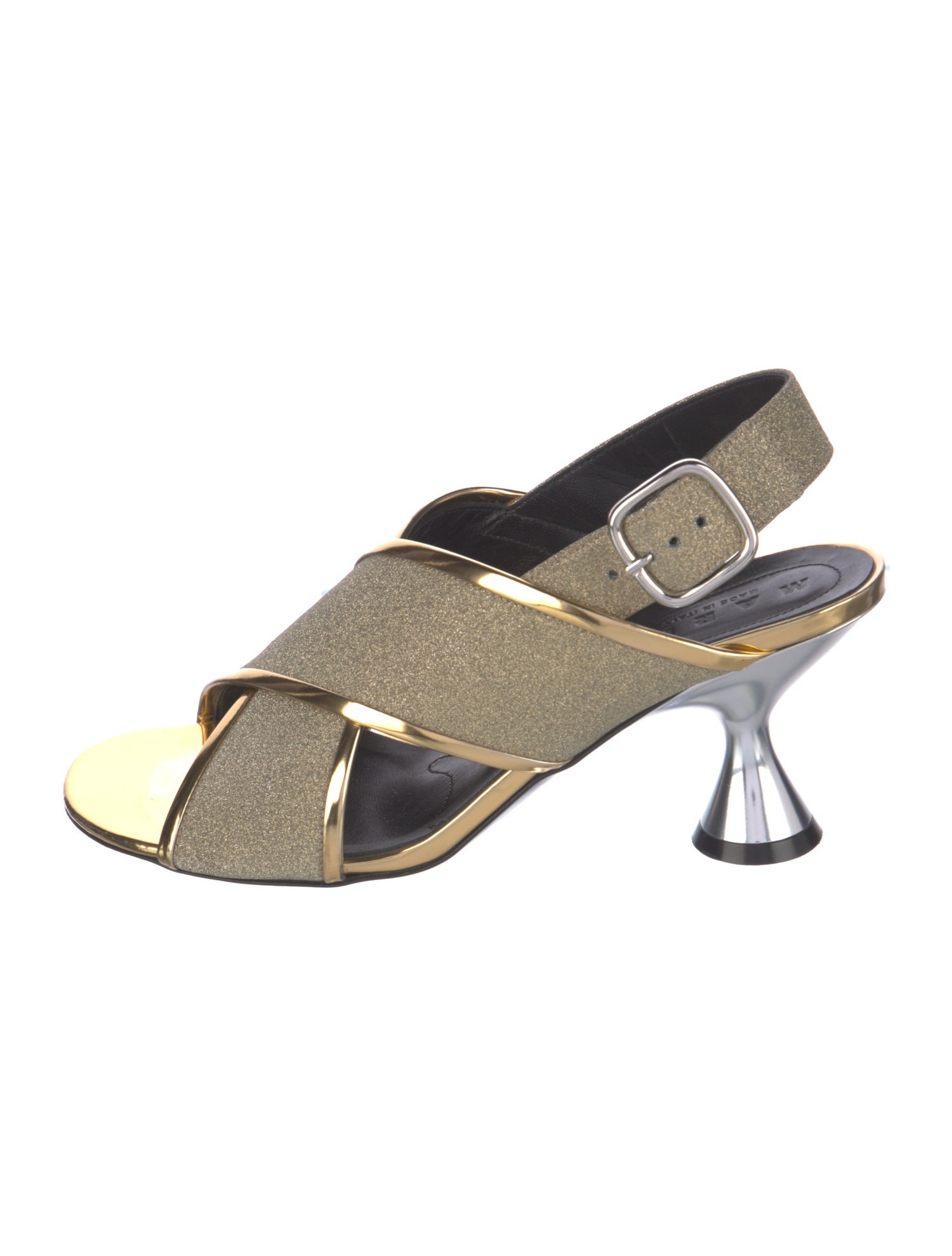 Marni Glitter Slingback Sandals