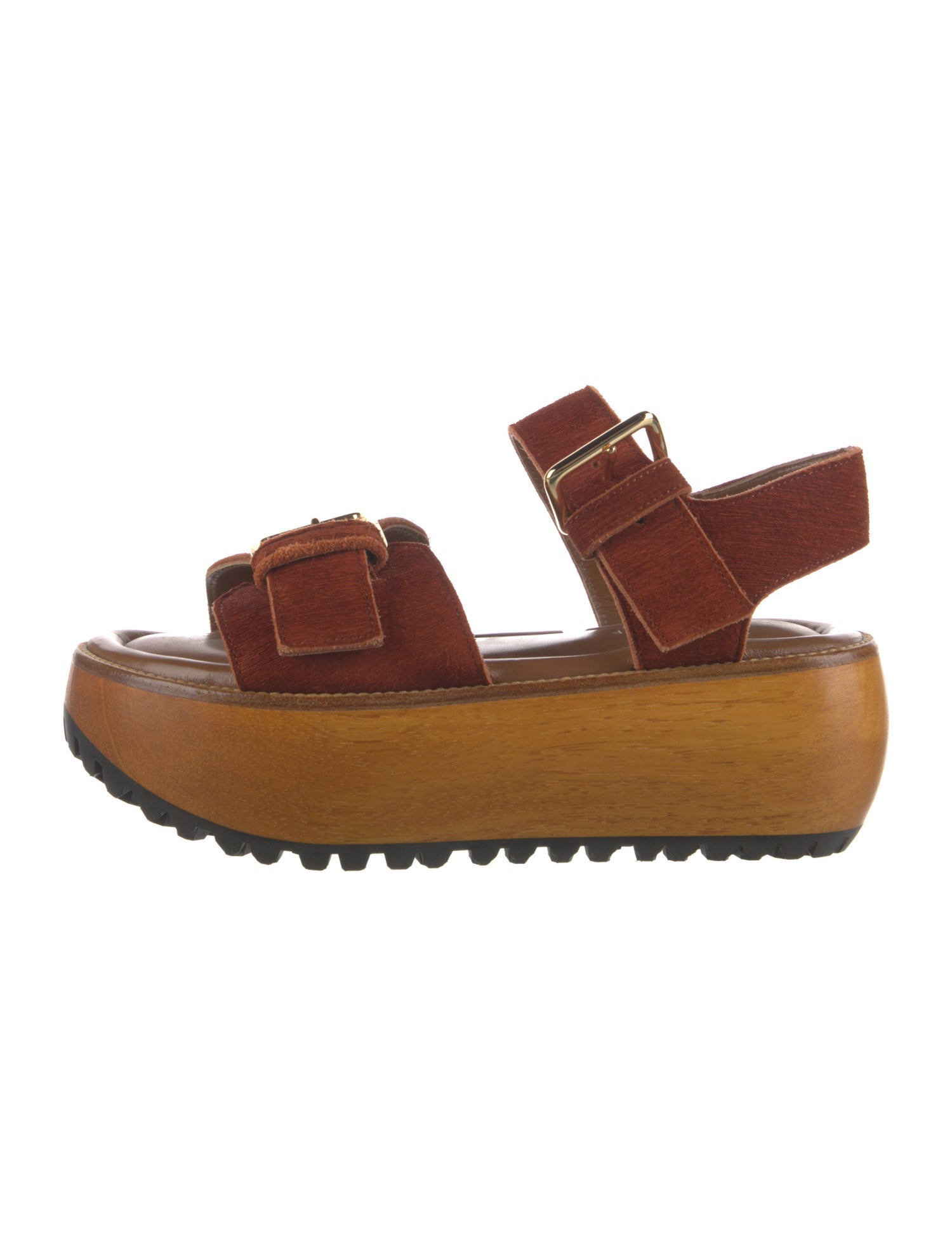 Marni Ponyhair Slingback Sandals