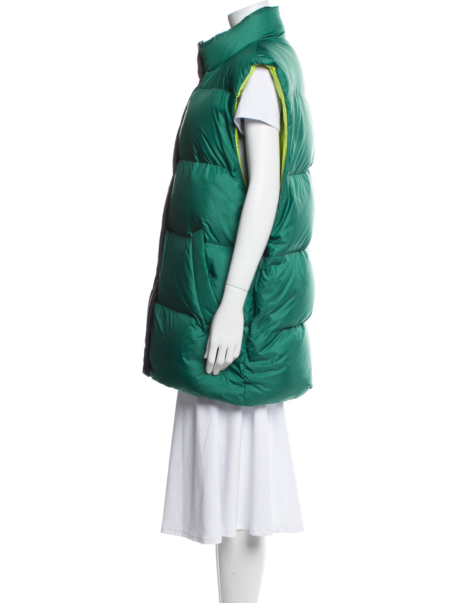 Marni Nylon Colorblock Pattern Down Jacket w/ Tags