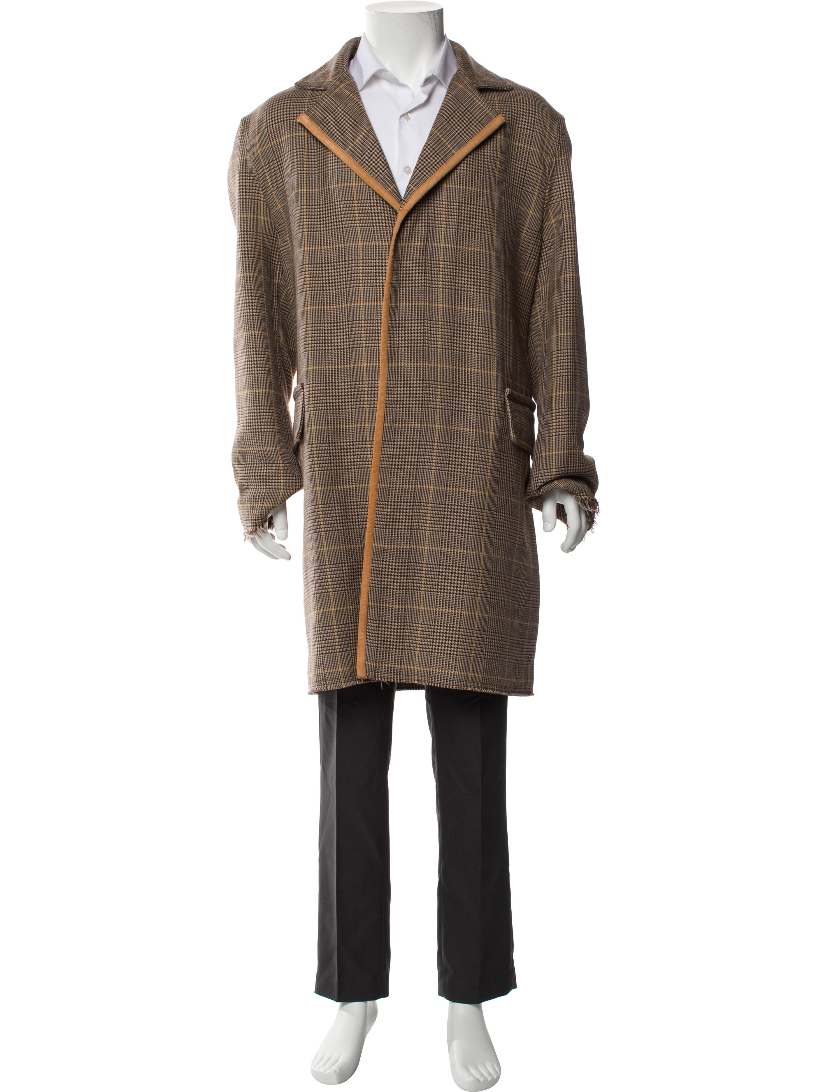 Marni Virgin Wool Plaid Print Overcoat