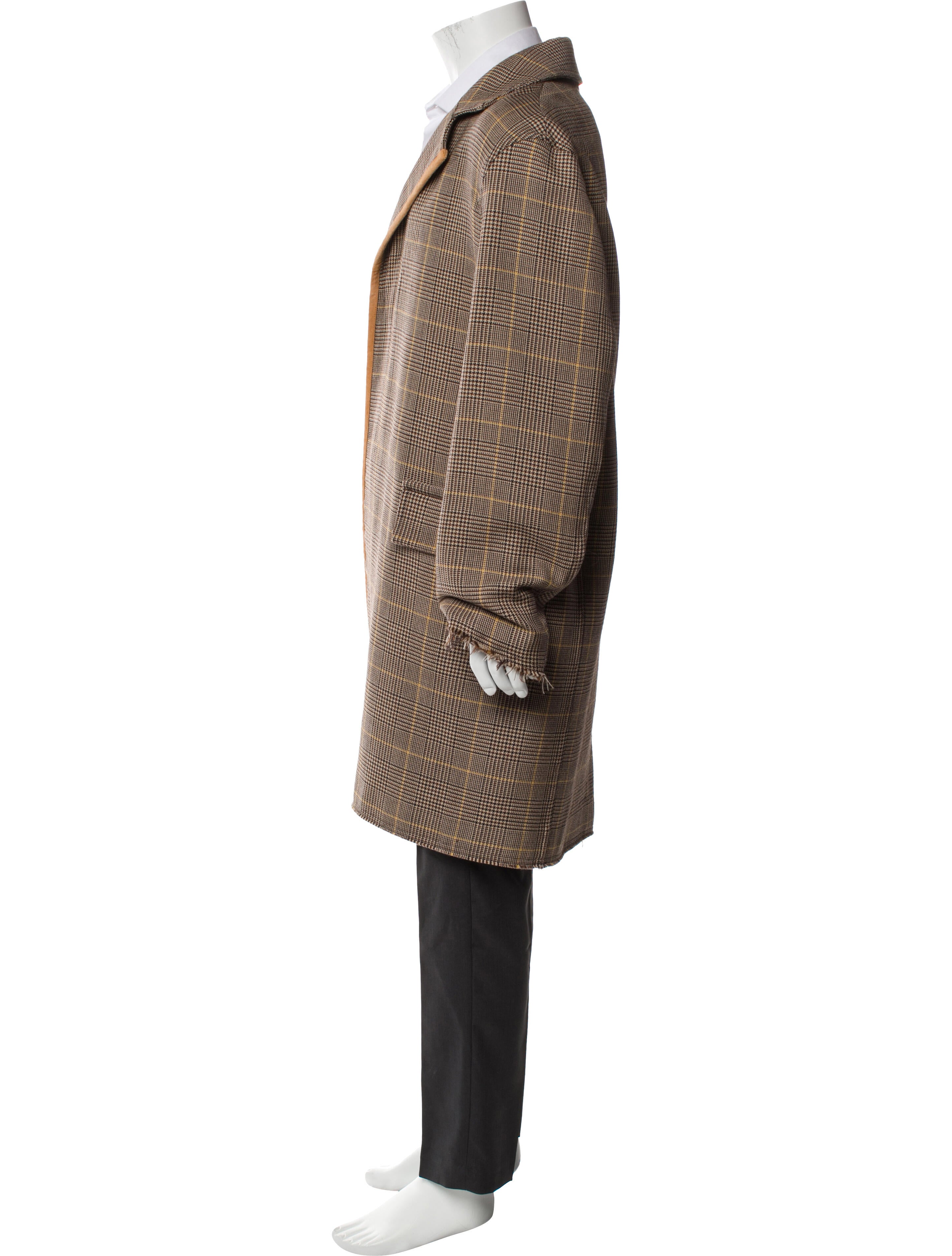 Marni Virgin Wool Plaid Print Overcoat