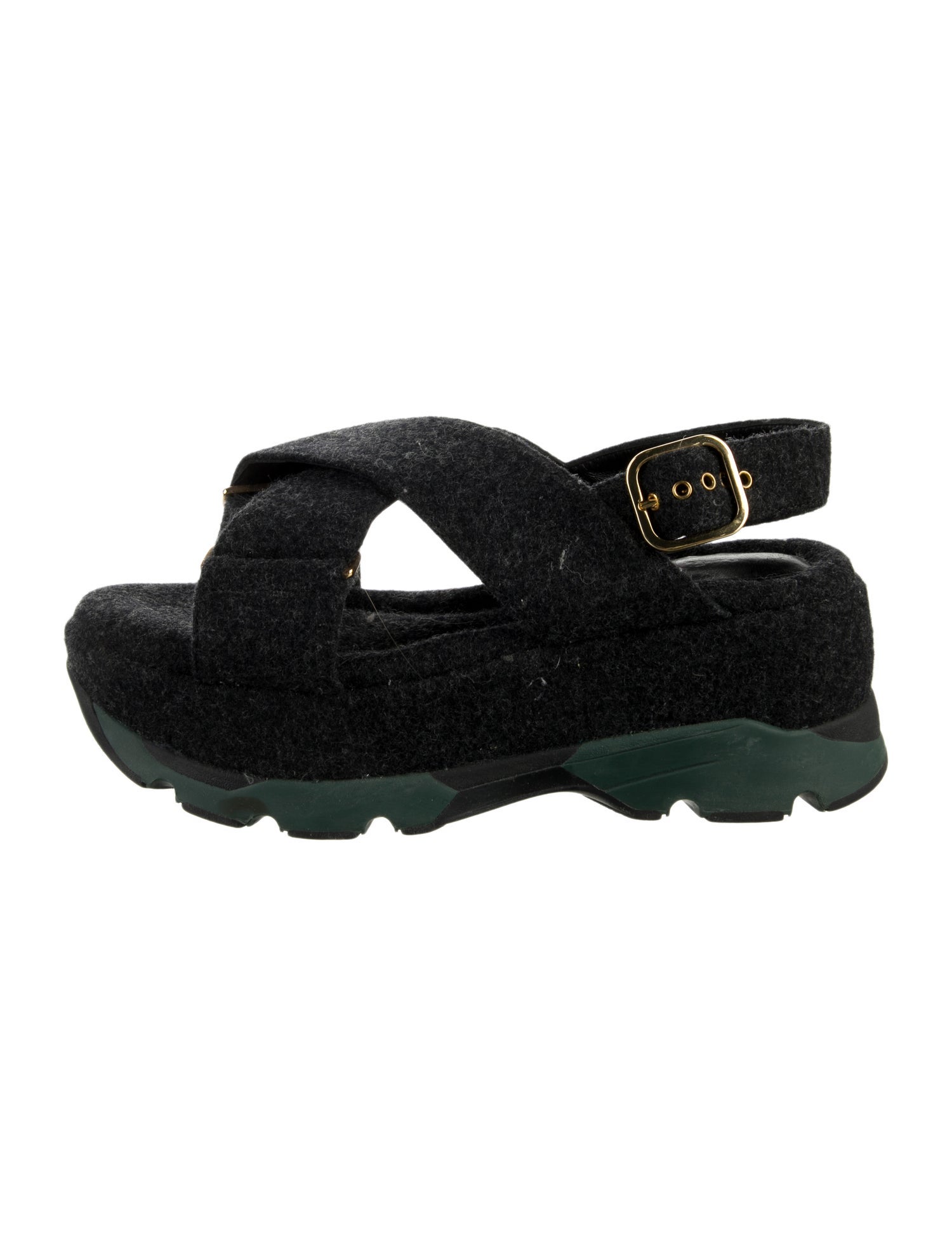 Marni Wool Slingback Sandals