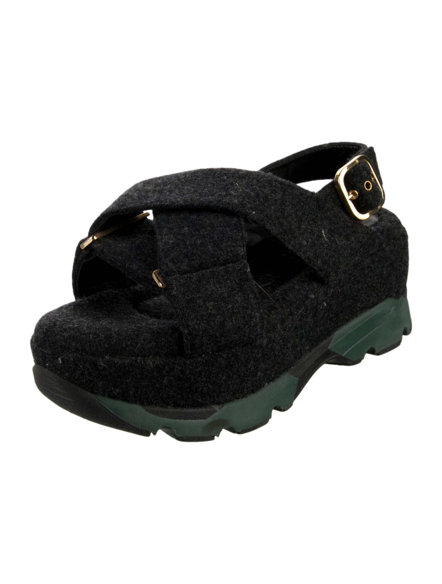 Marni Wool Slingback Sandals