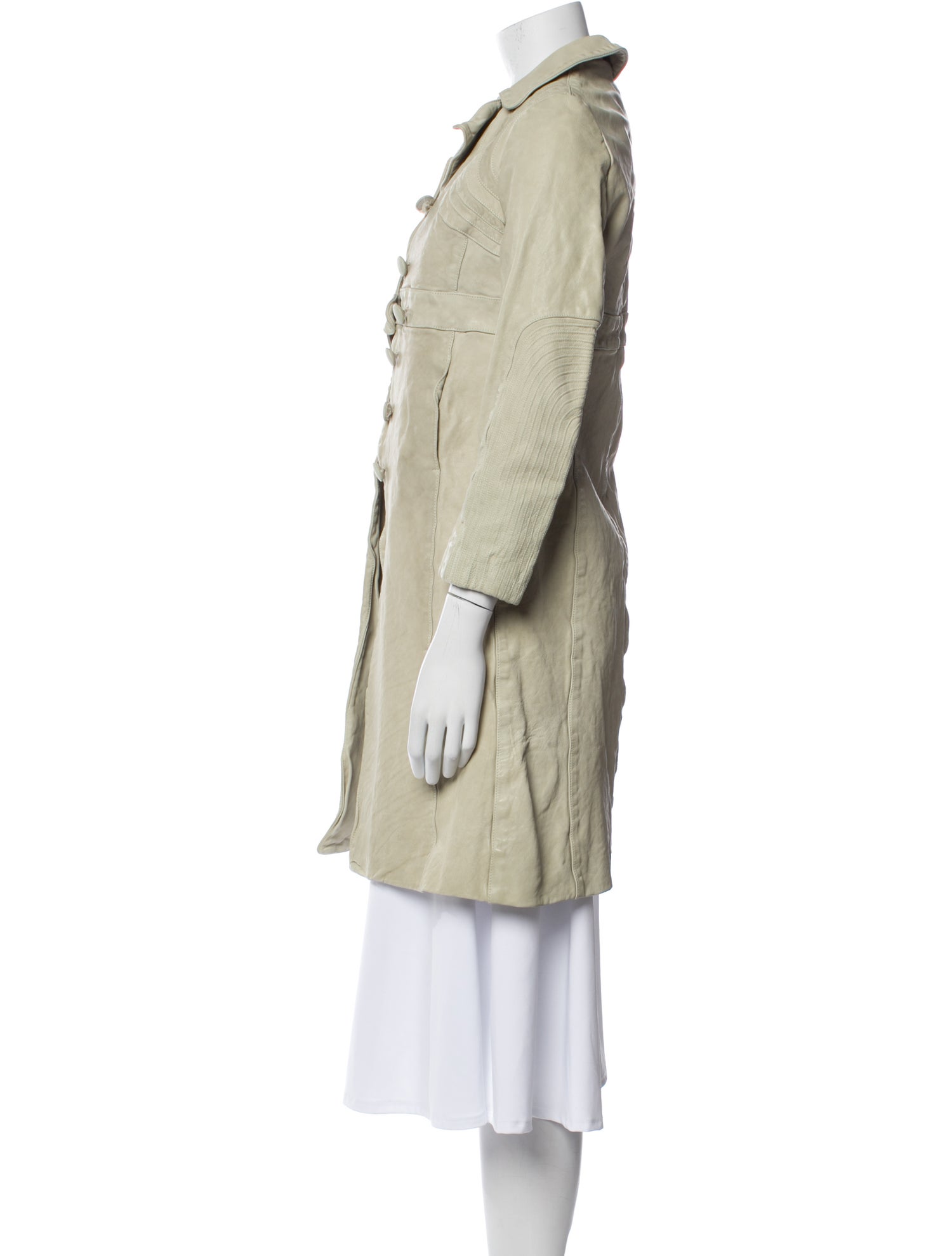 Marni Leather Trench Coat