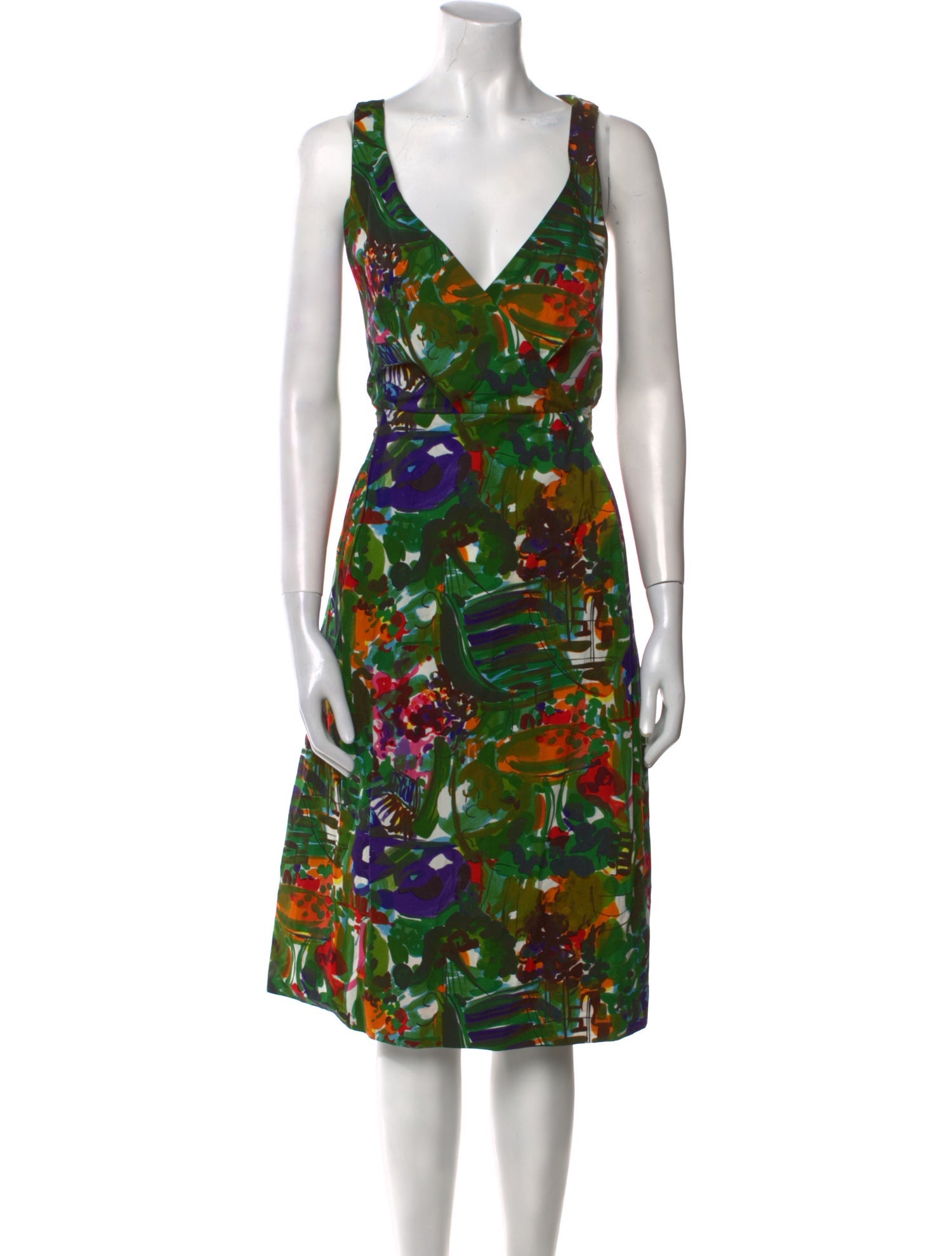 Marni Printed Midi Length Dress