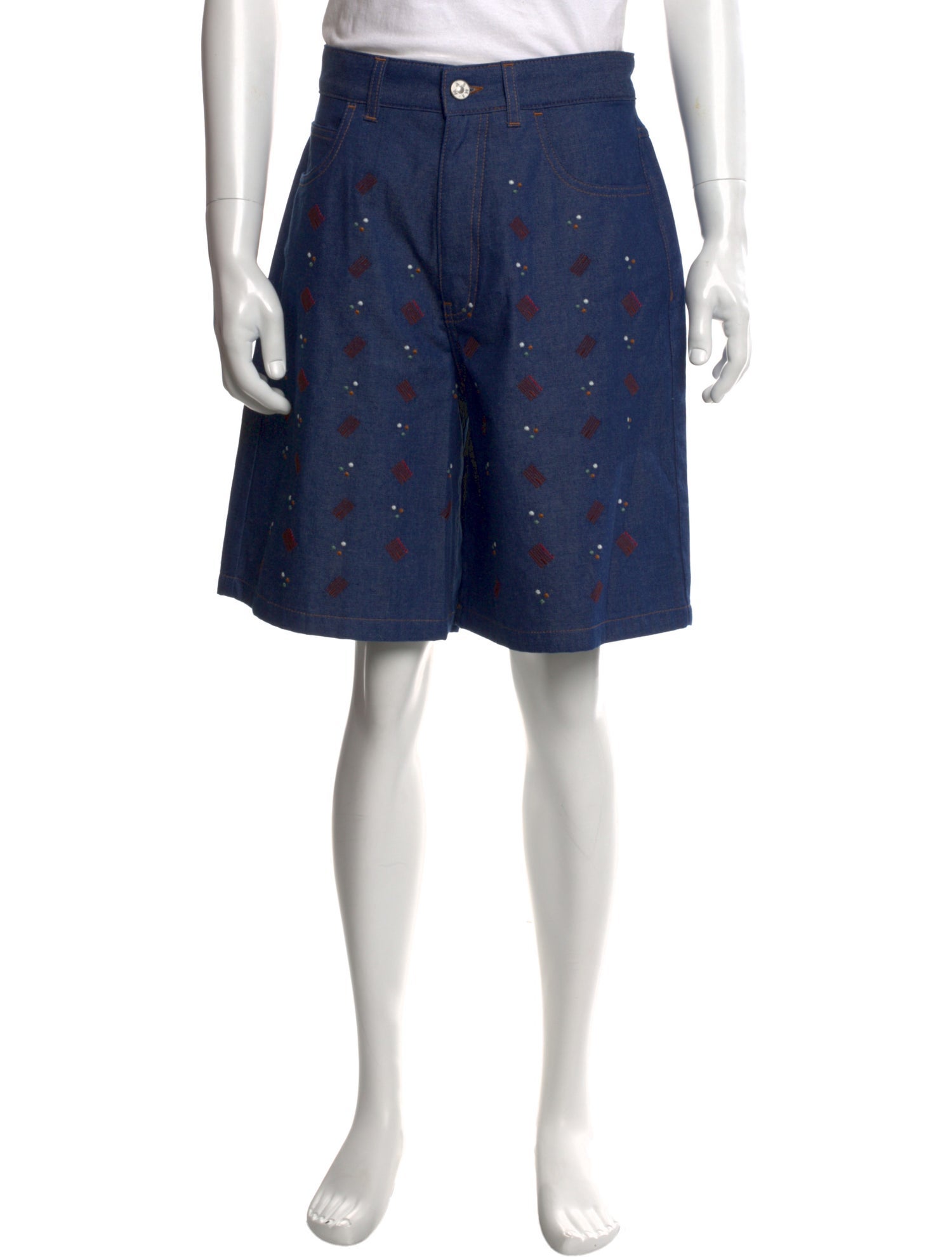 Marni Printed Flat Front Shorts