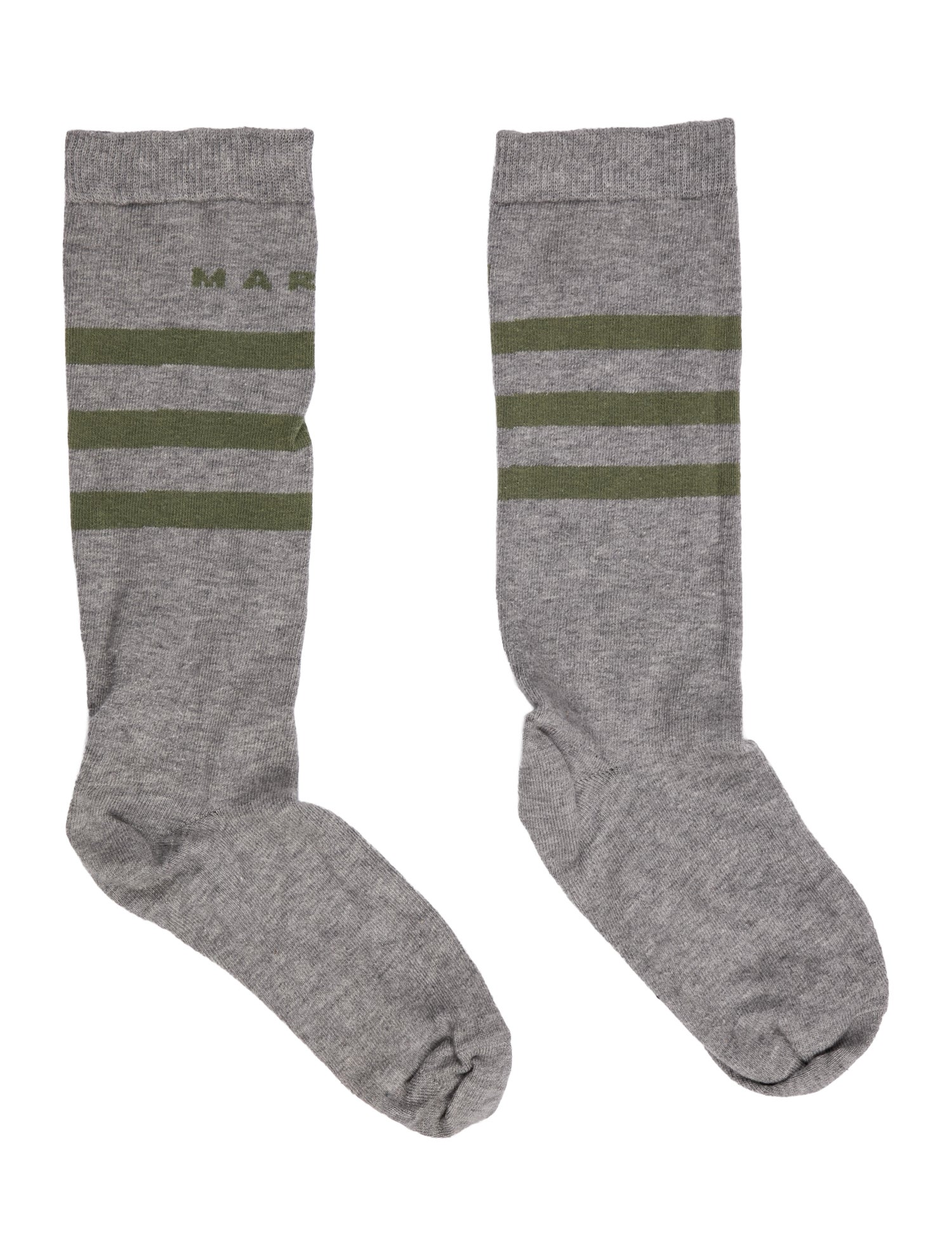 Marni Striped Logo Sock