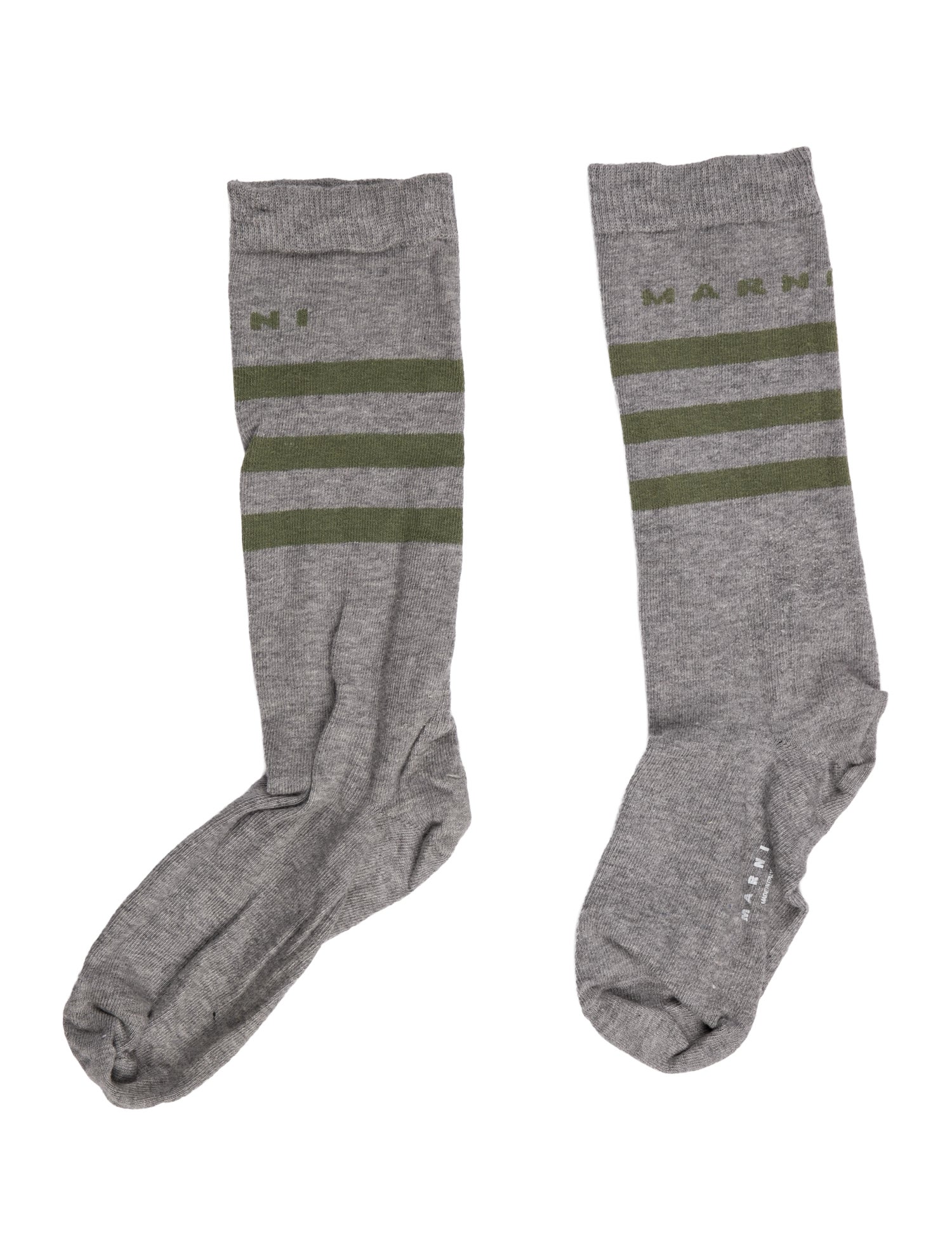 Marni Striped Logo Sock