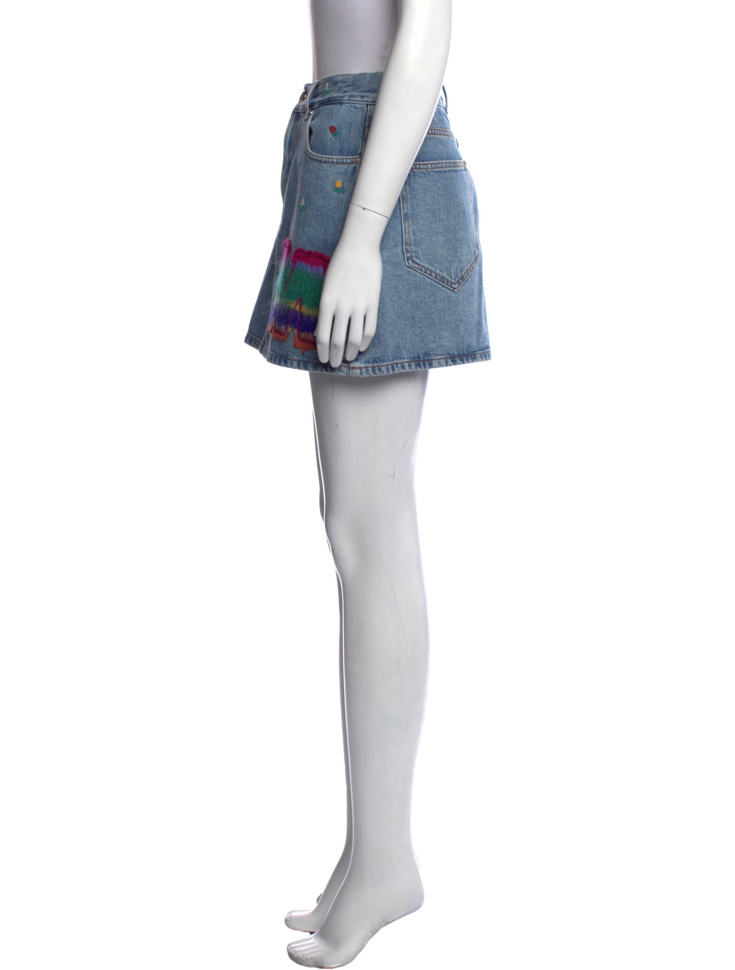 Marni Embroidered Accent Mini Skirt