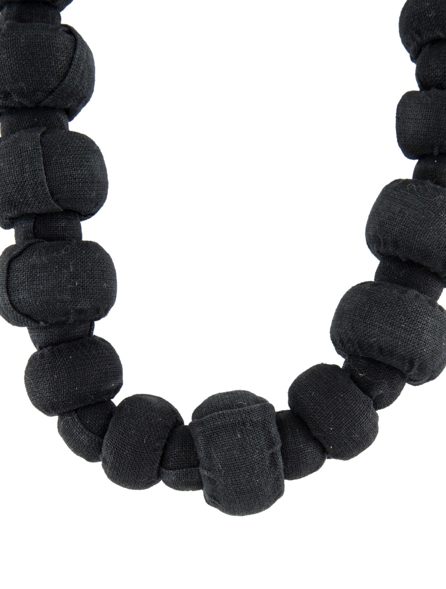 Marni Fabric & Faux Pearl Collar Necklace