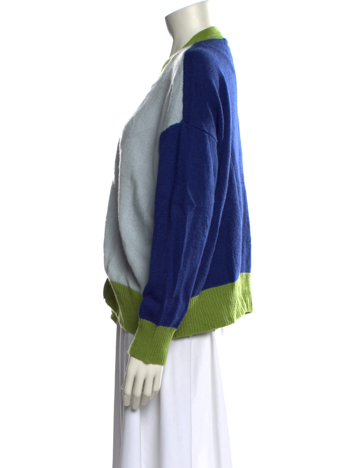 Marni Cashmere Colorblock Pattern Sweater