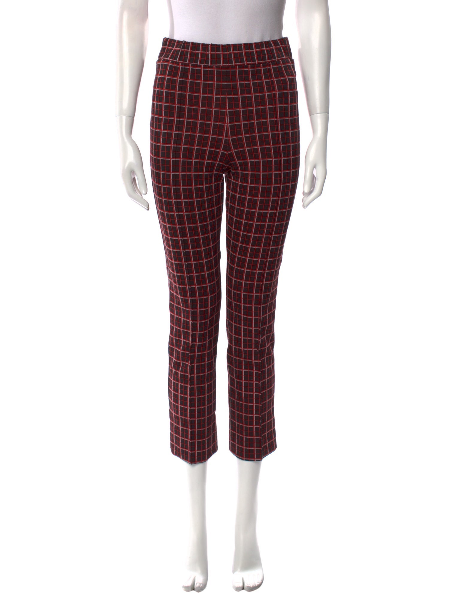 Marni Plaid Print Straight Leg Pants
