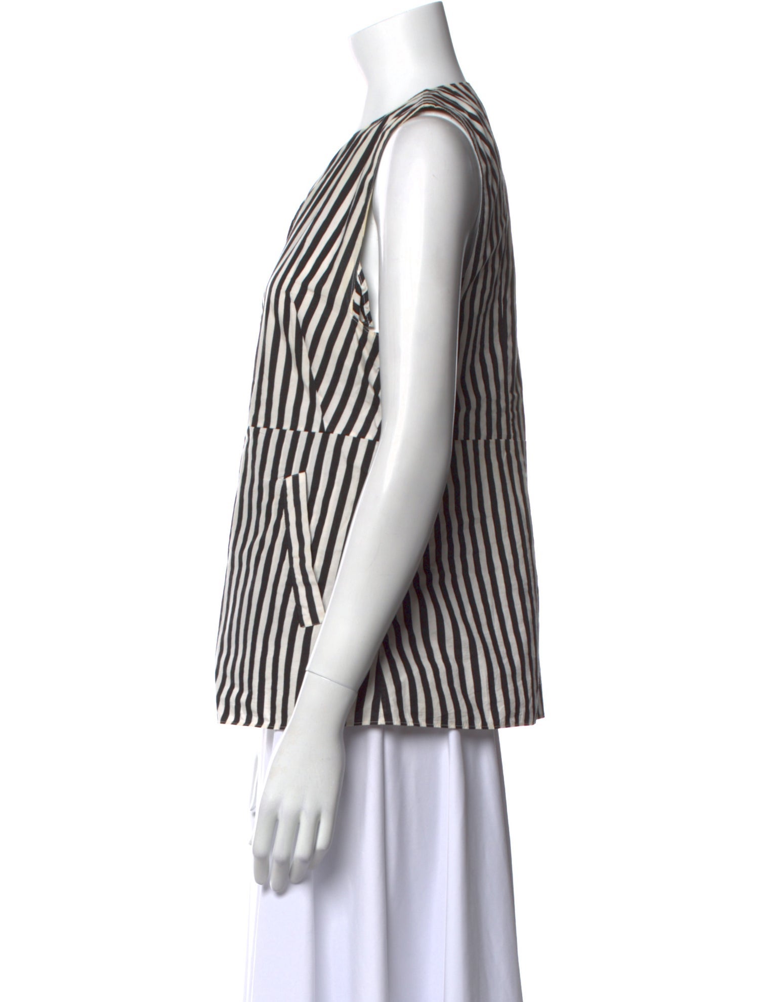 Marni Striped Crew Neck Blouse