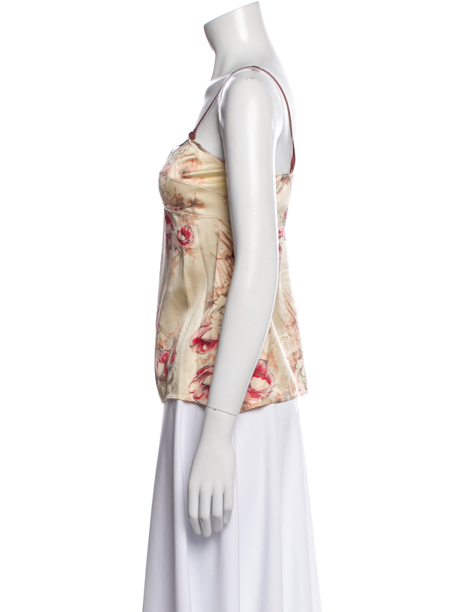 Marni Silk Floral Print Top