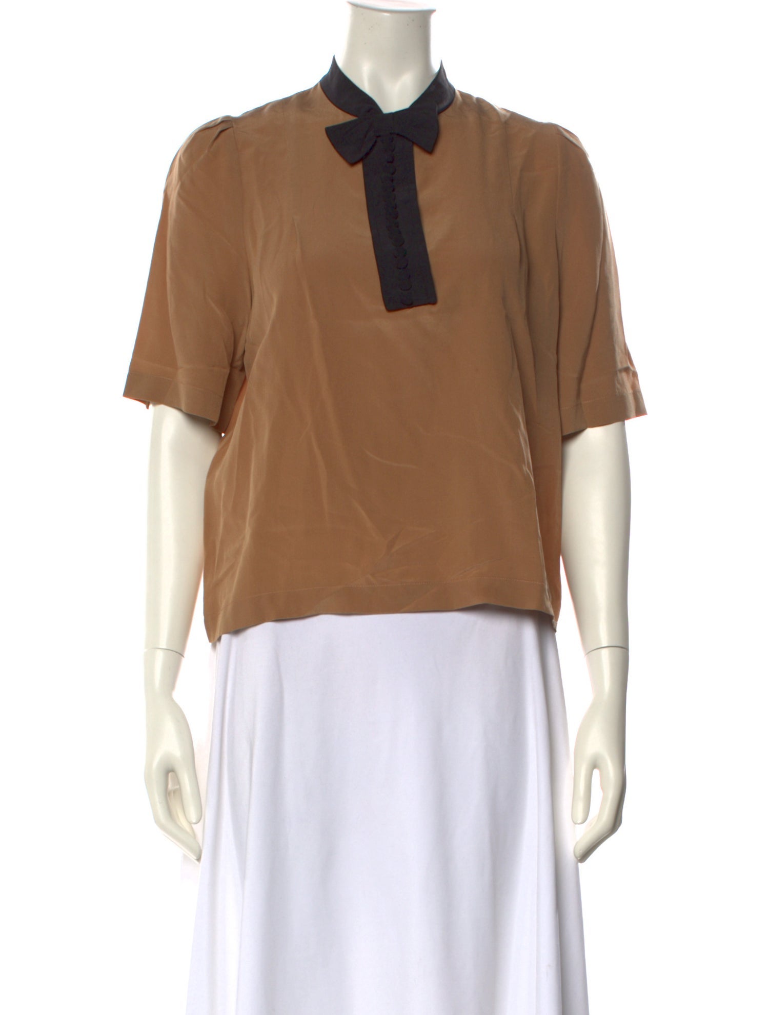 Marni Silk Crew Neck Polo