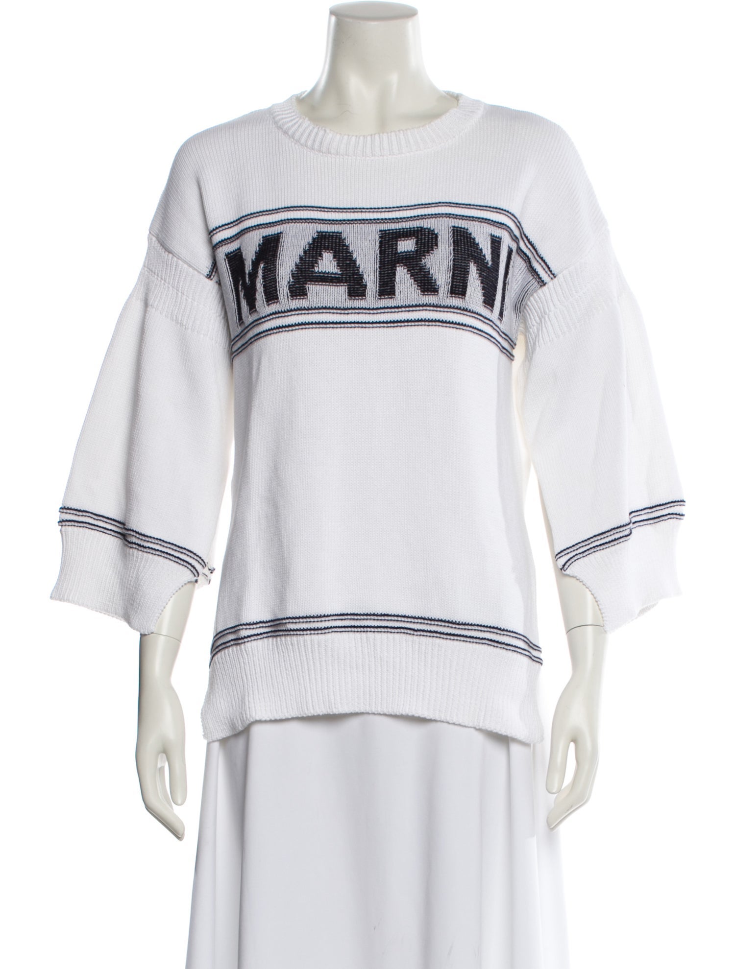 Marni Graphic Print Crew Neck Sweatshirt