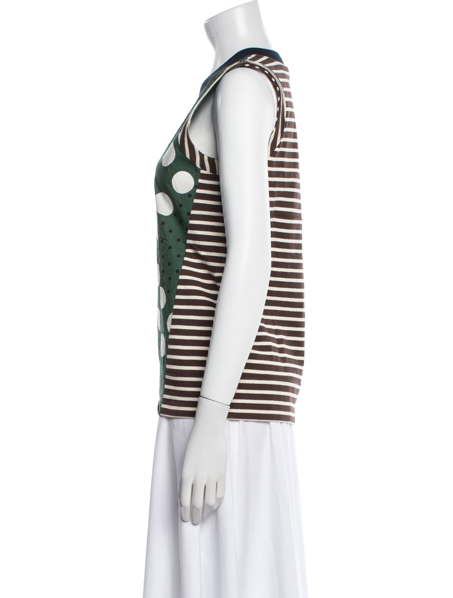 Marni Polka Dot Print Crew Neck Tunic