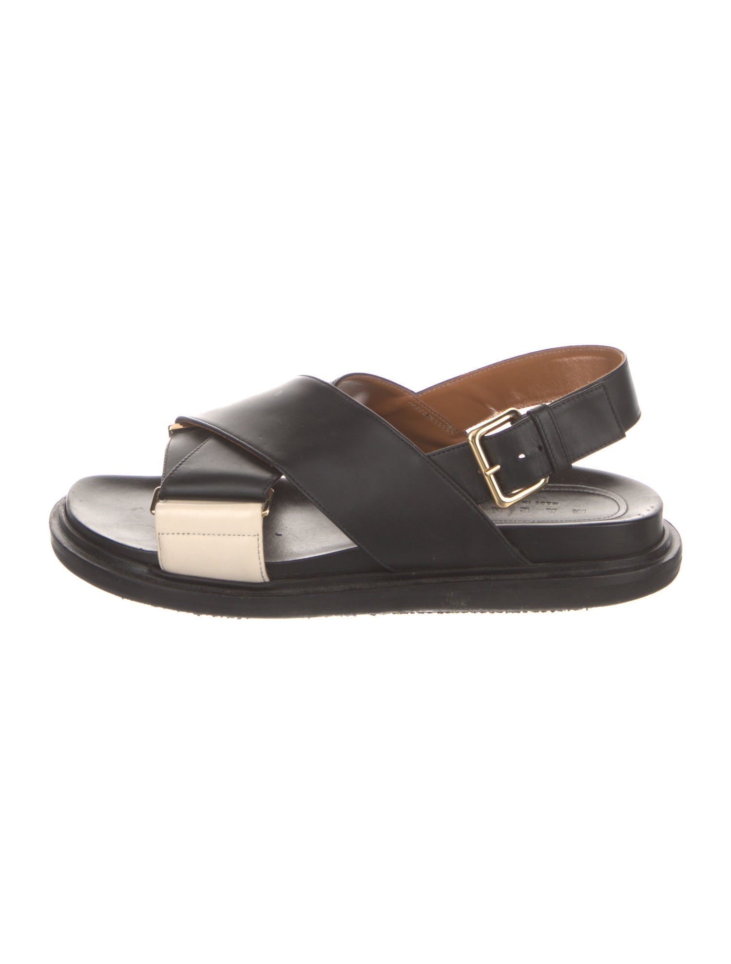 Marni Leather Slingback Sandals