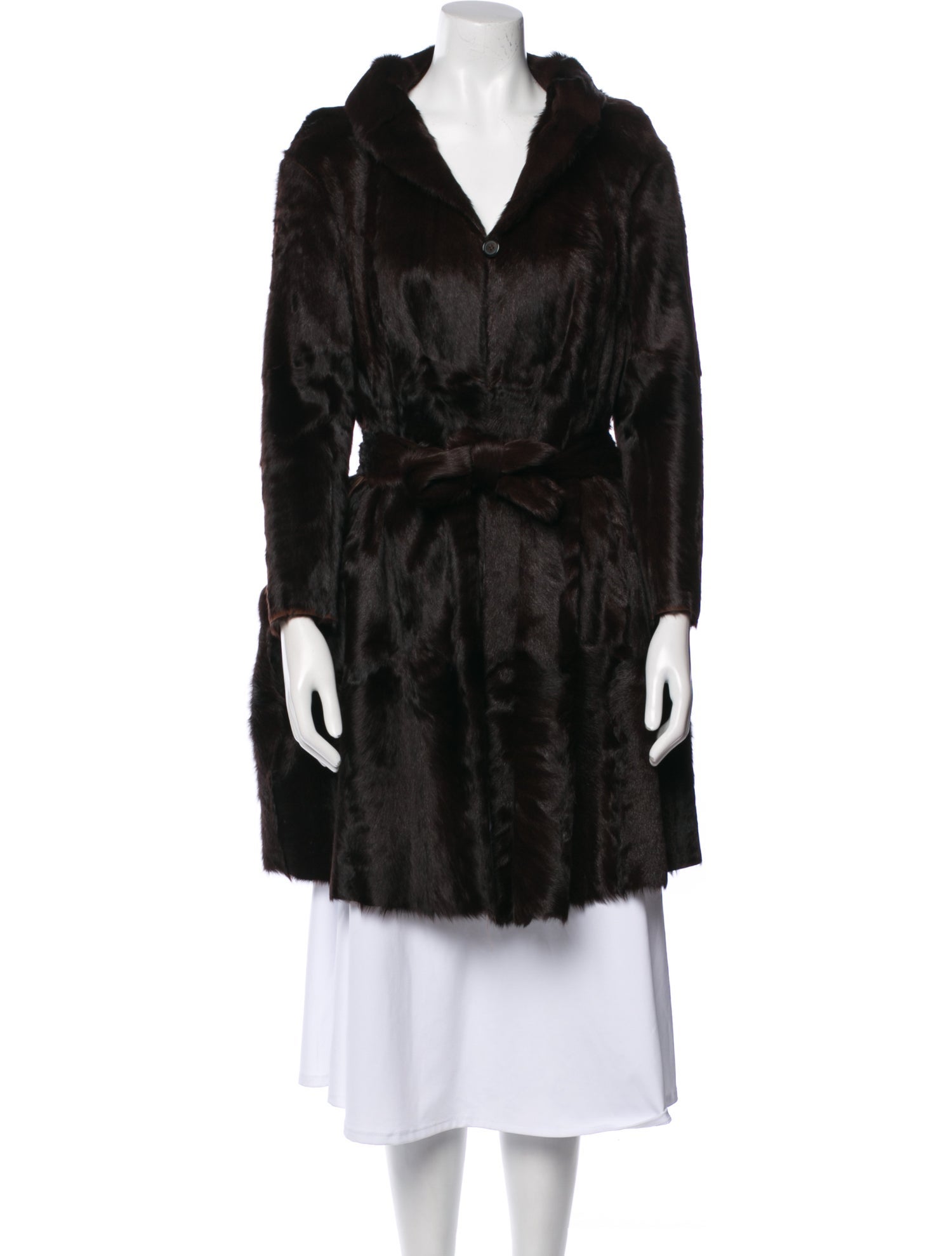 Marni Goat Fur Faux Fur Coat