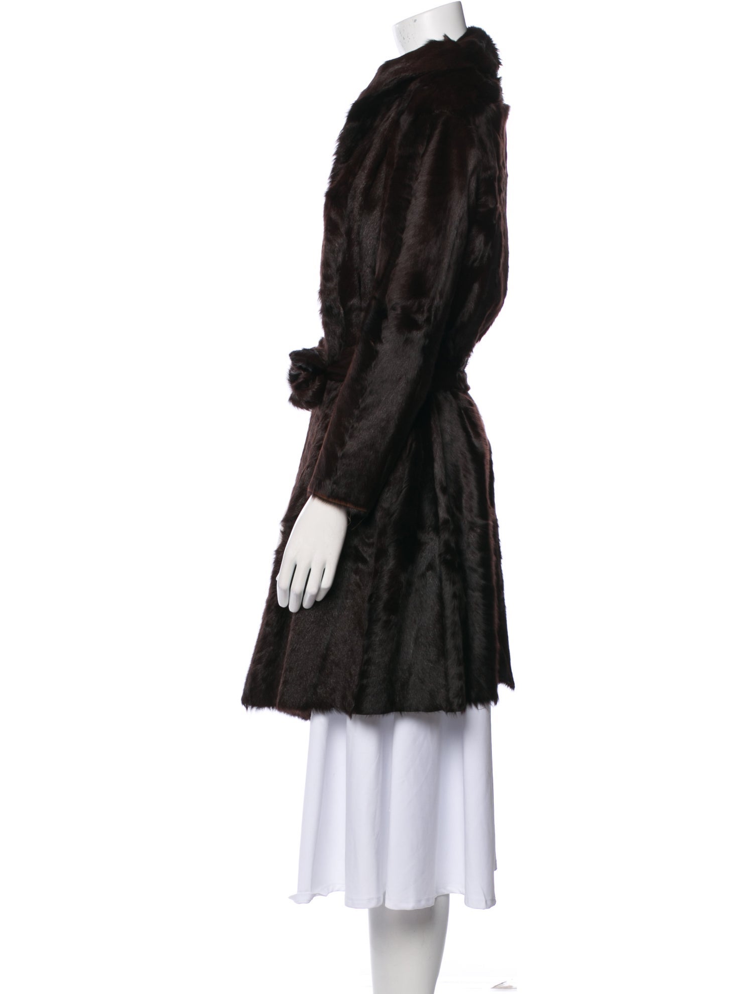 Marni Goat Fur Faux Fur Coat