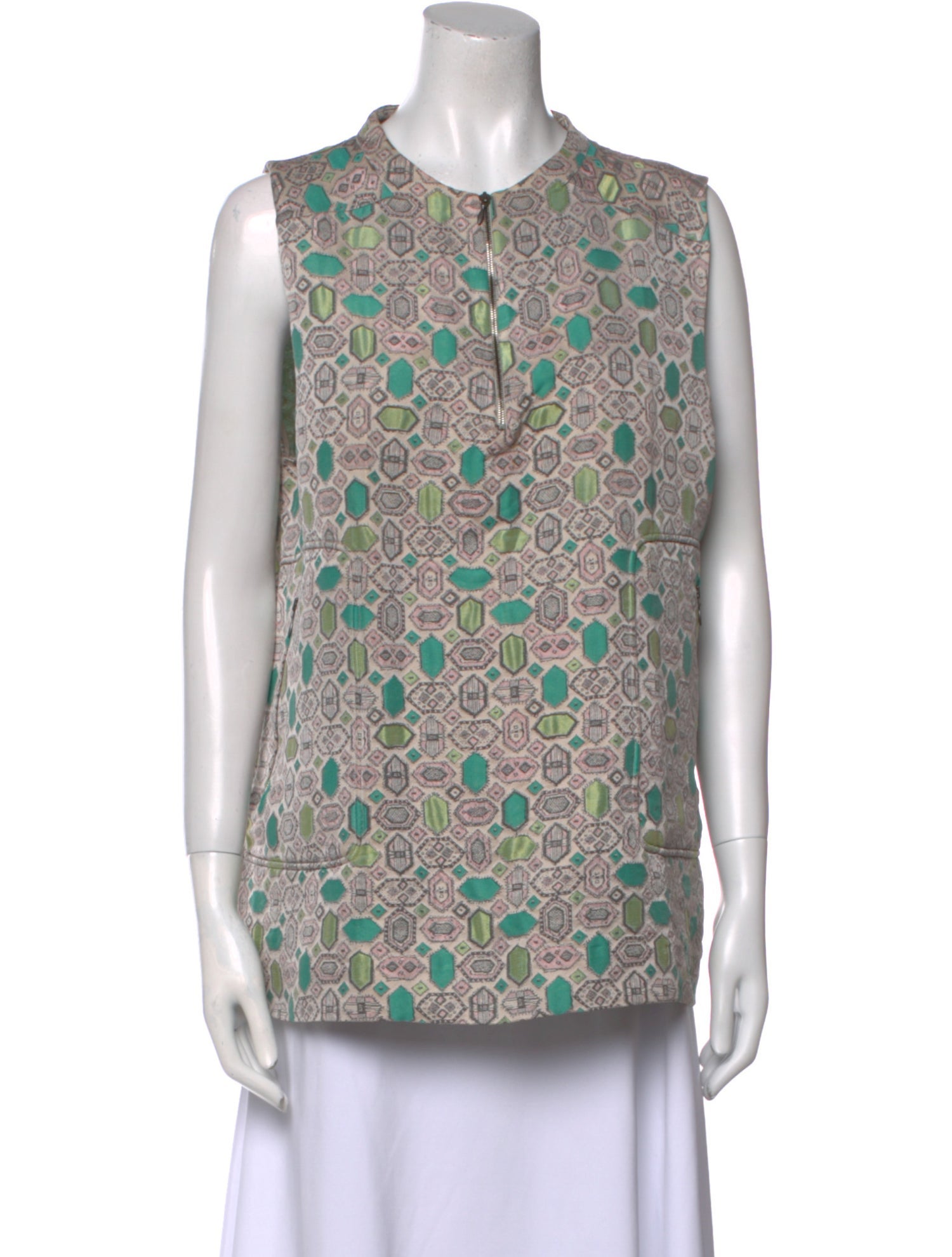 Marni Printed Crew Neck Tunic