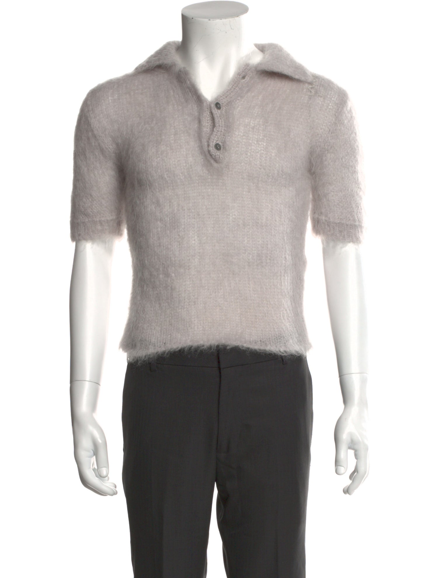 Marni Mohair Collar Polo Shirt w/ Tags