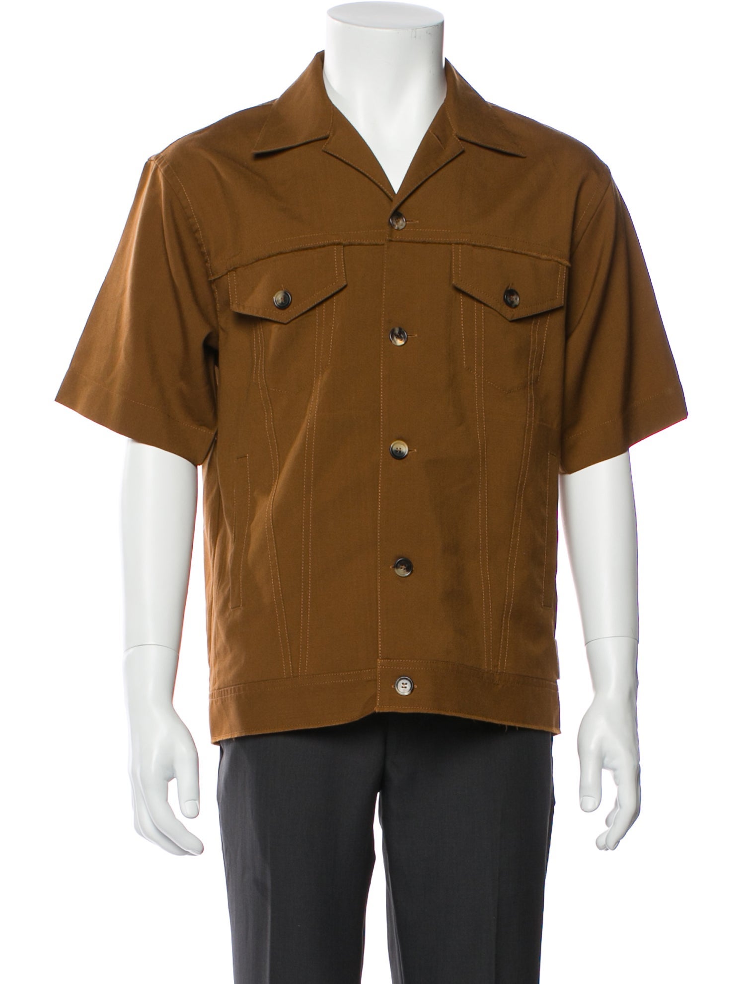 Marni Virgin Wool Short Sleeve Shirt