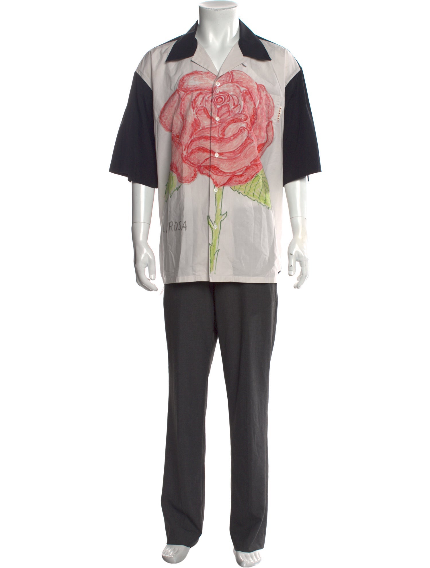 Marni Graphic Print Short Sleeve Shirt