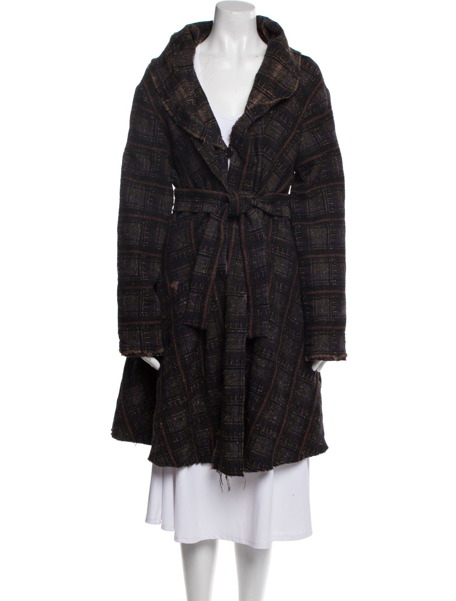 Marni Wool Faux Fur Coat