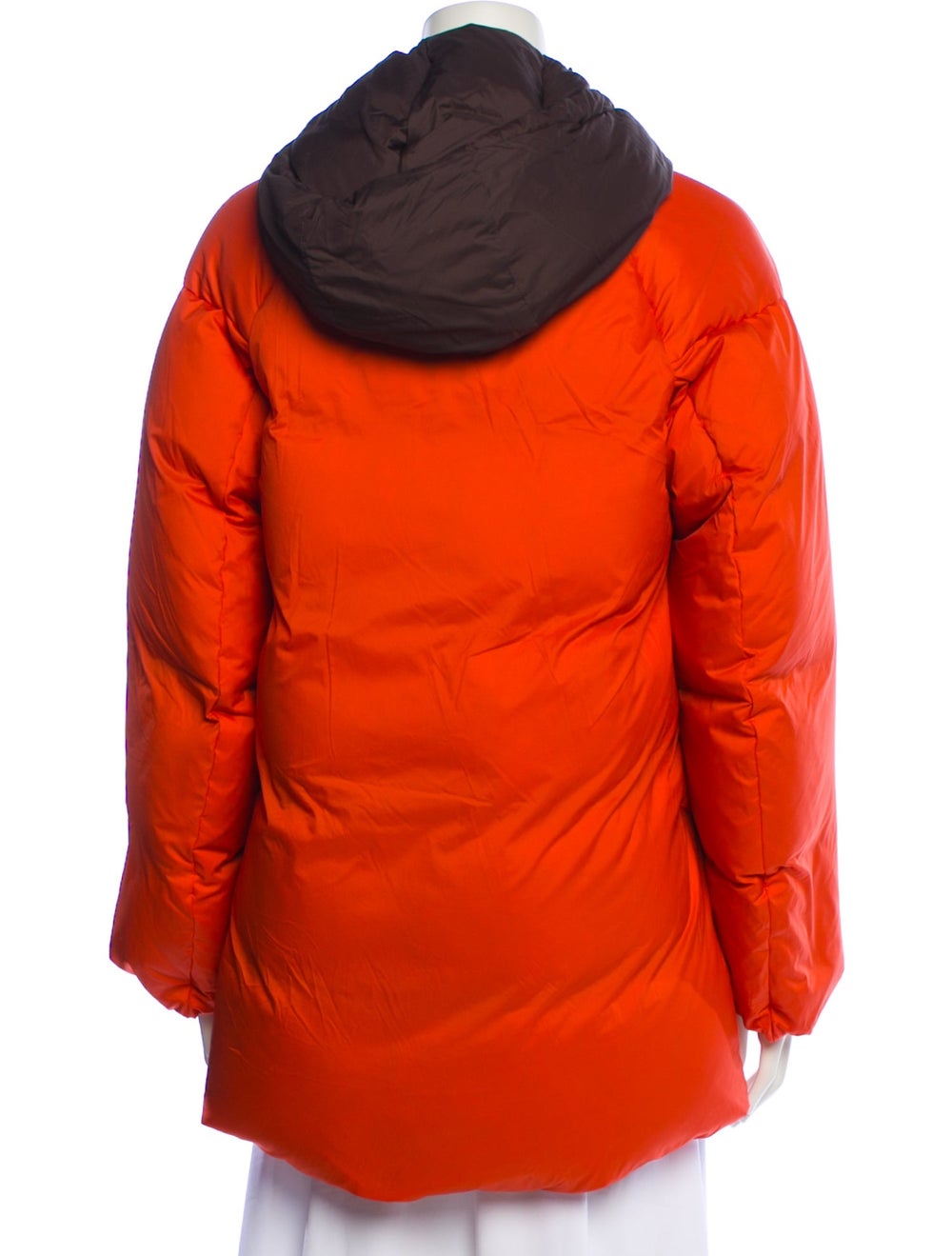 Marni Down Jacket Orange Colorblock Pattern With … - image 3