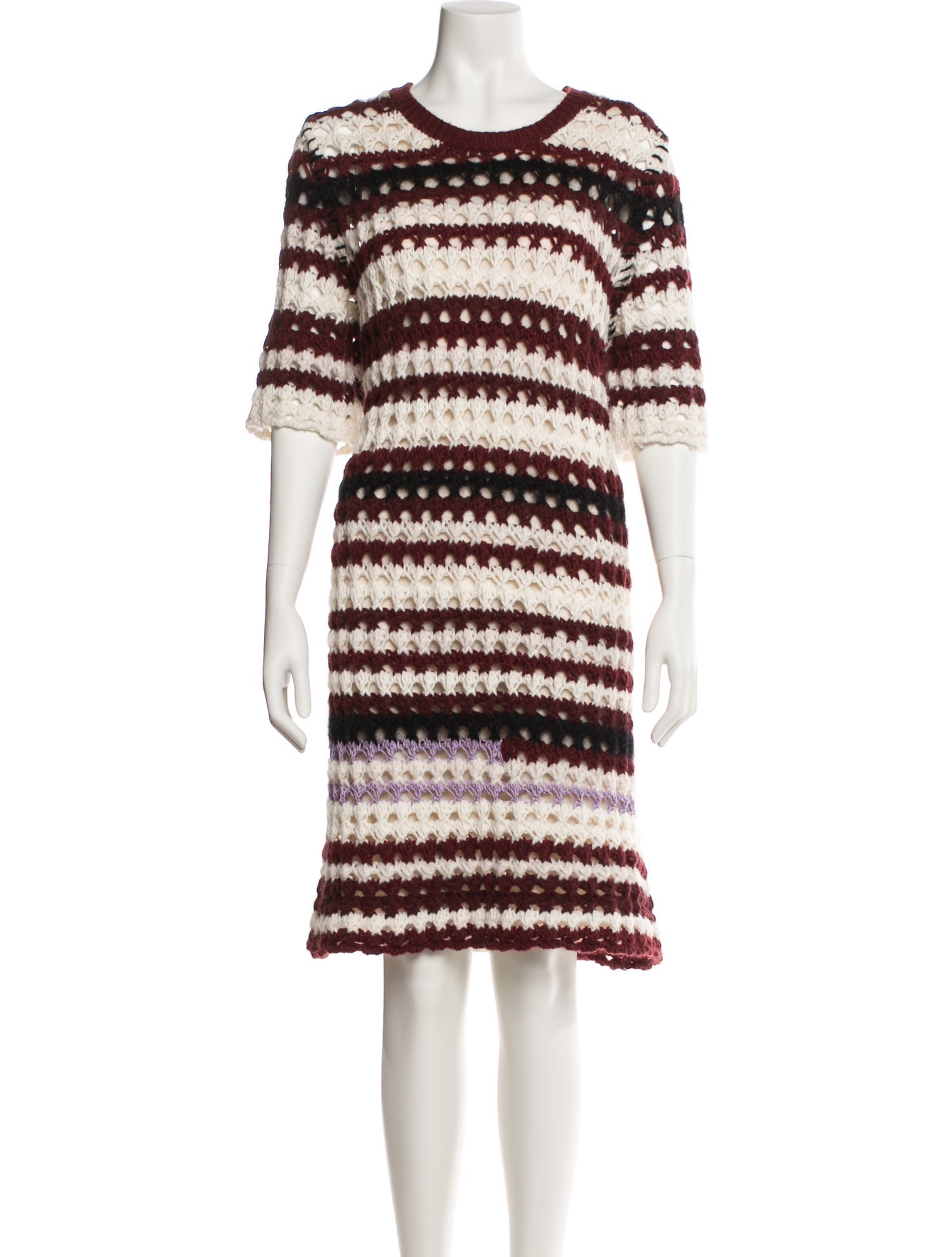 Marni Striped Knee-Length Dress