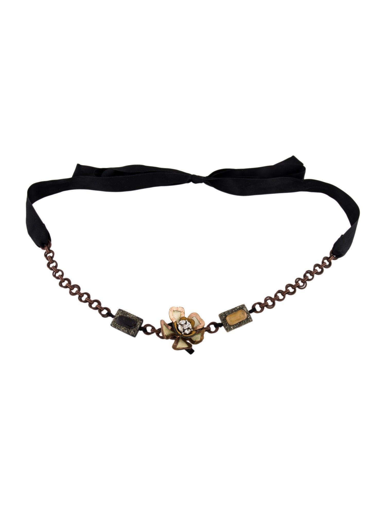 Marni Skinny Metal Waist Belt