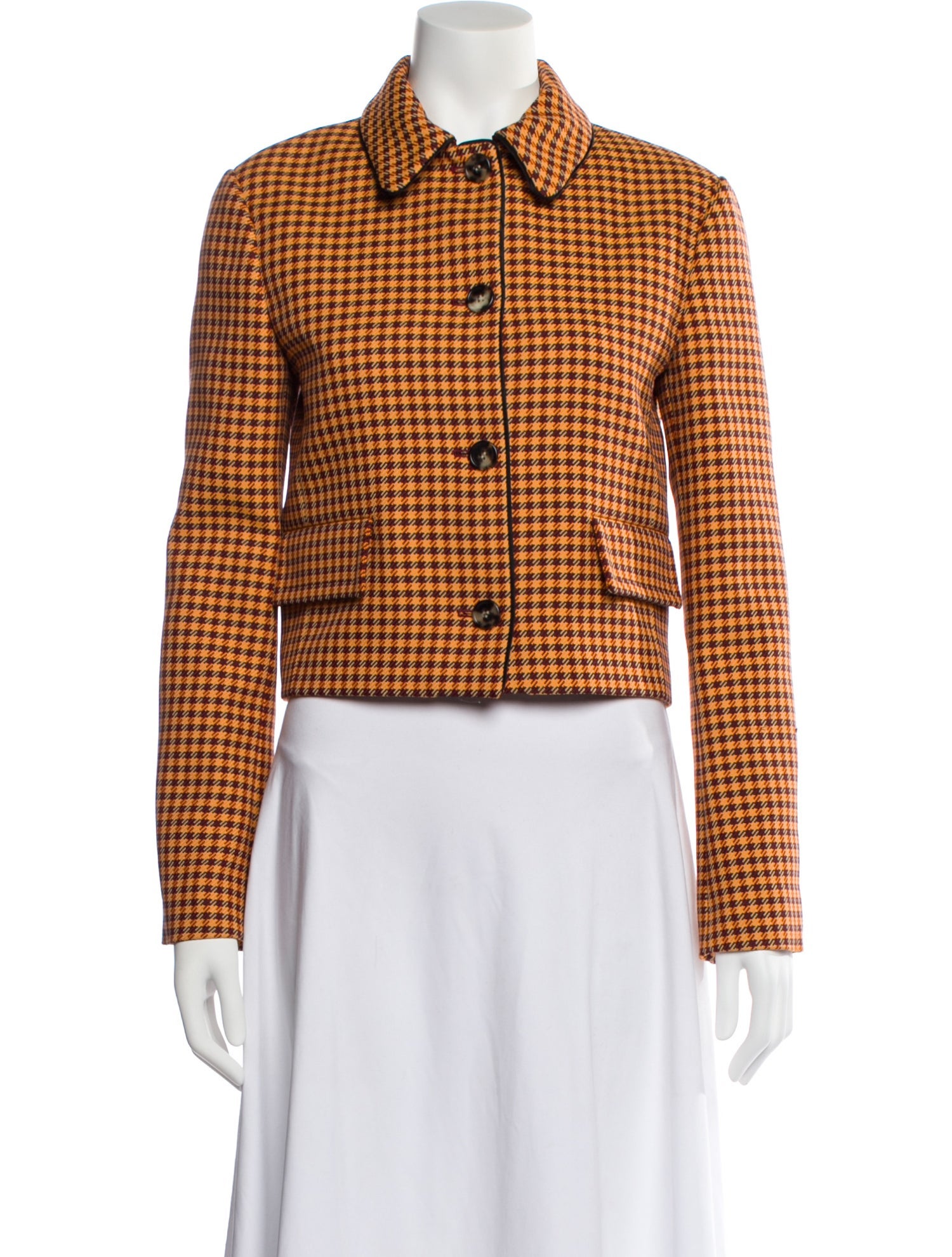 Marni Plaid Print Blazer