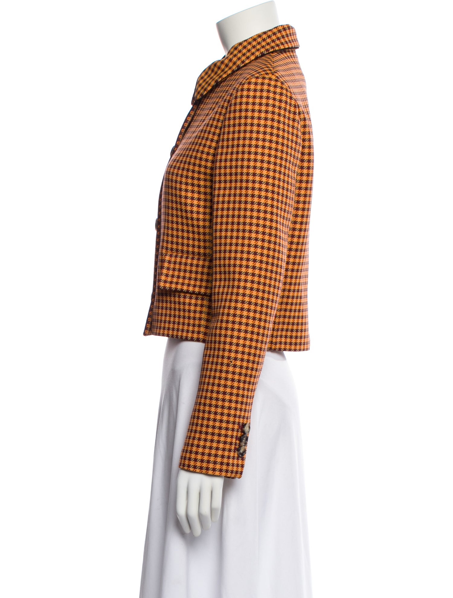 Marni Plaid Print Blazer