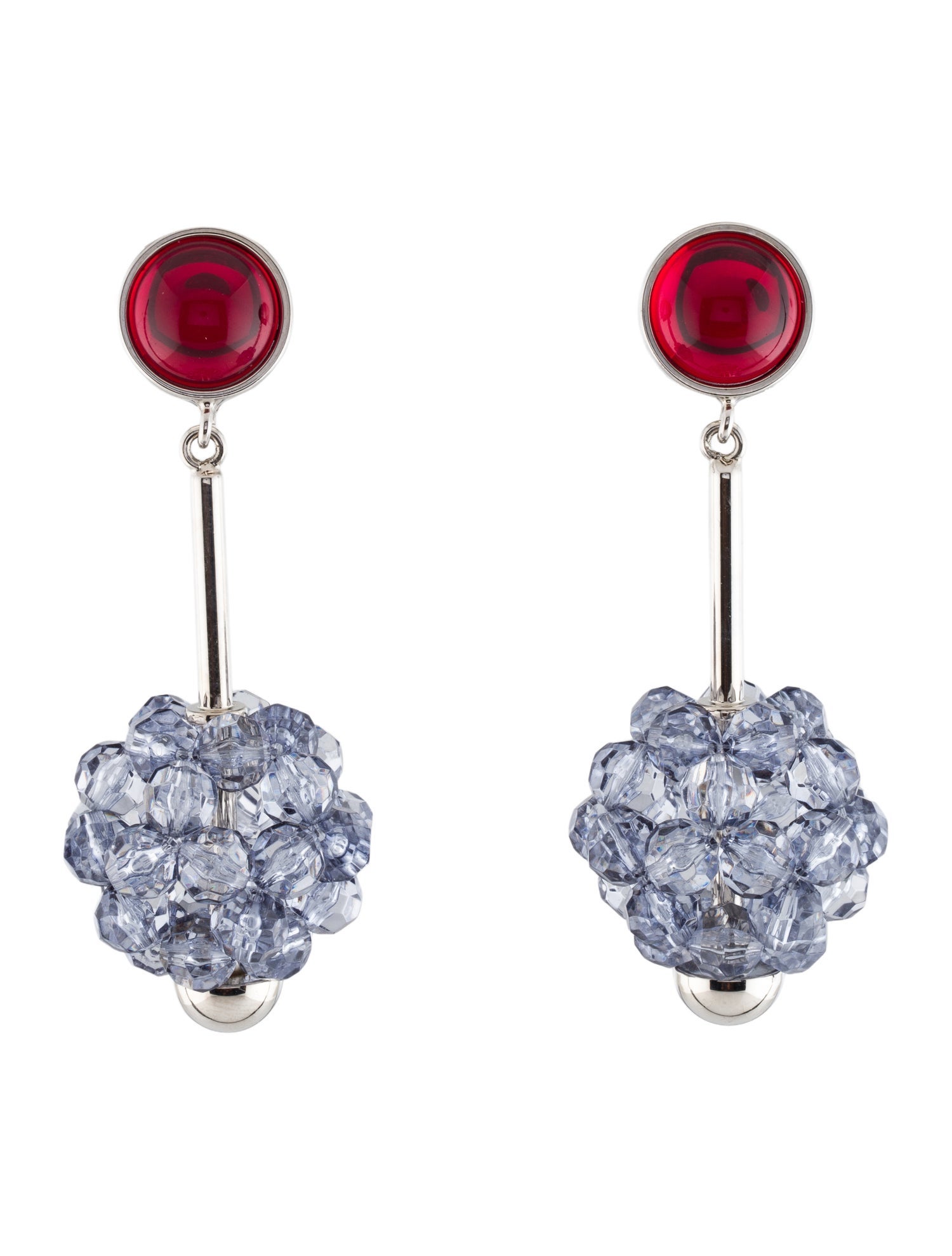 Marni Bead & Resin Clip-On Drop Earrings