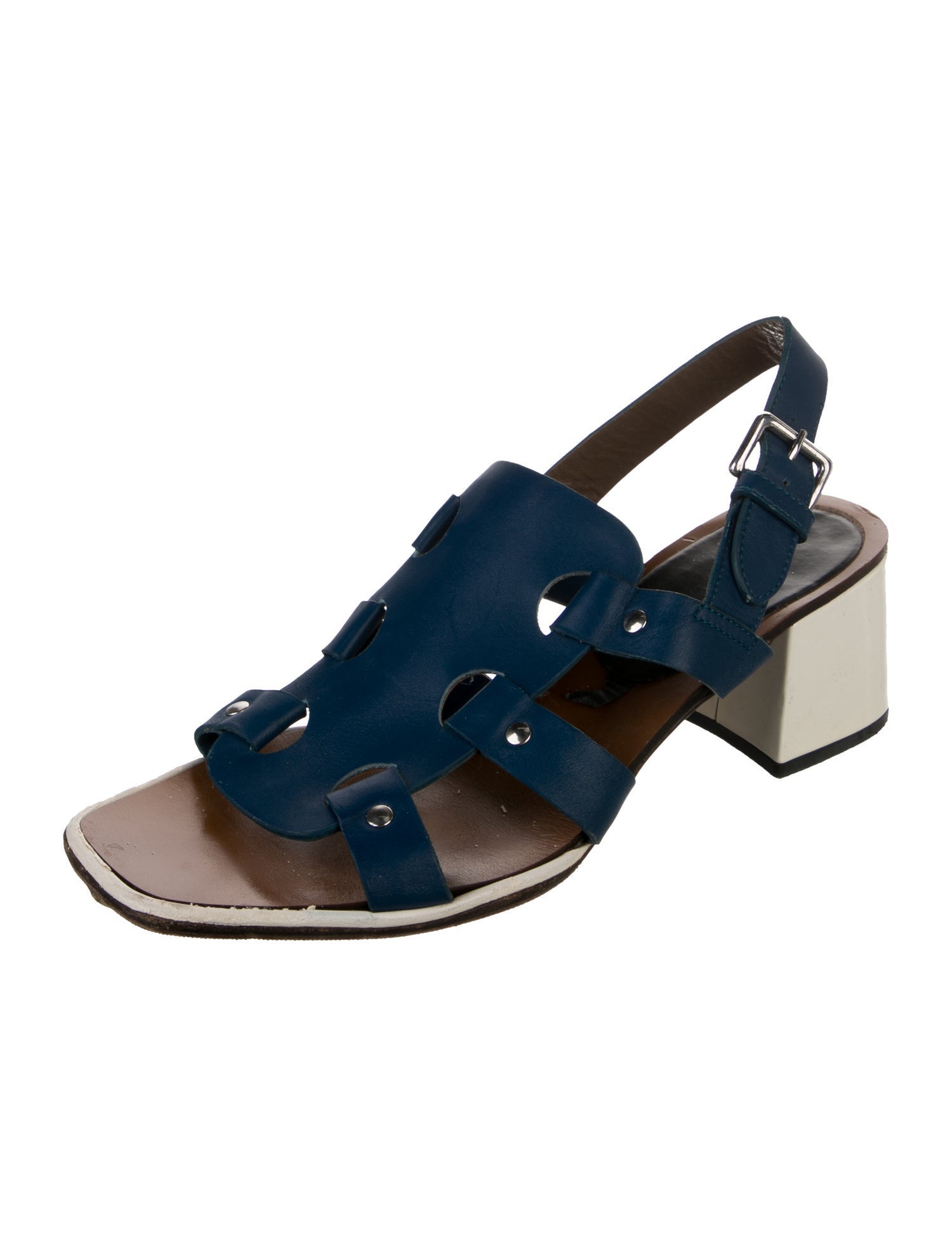 Marni Leather Slingback Sandals