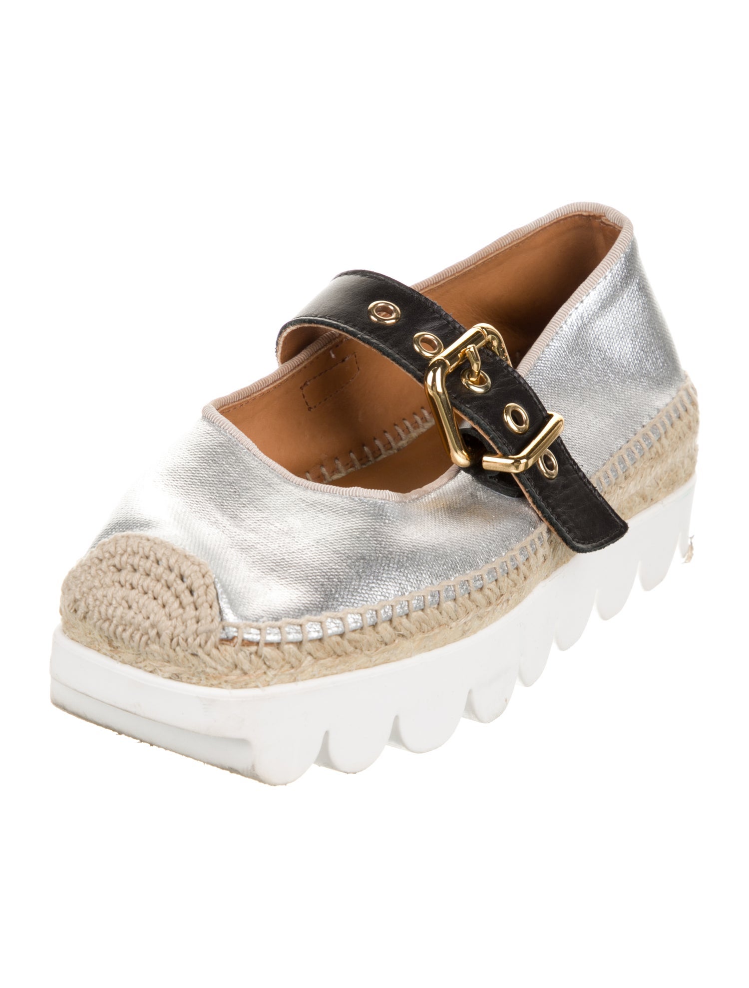 Marni Leather Grosgrain Trim Mary Jane Flats