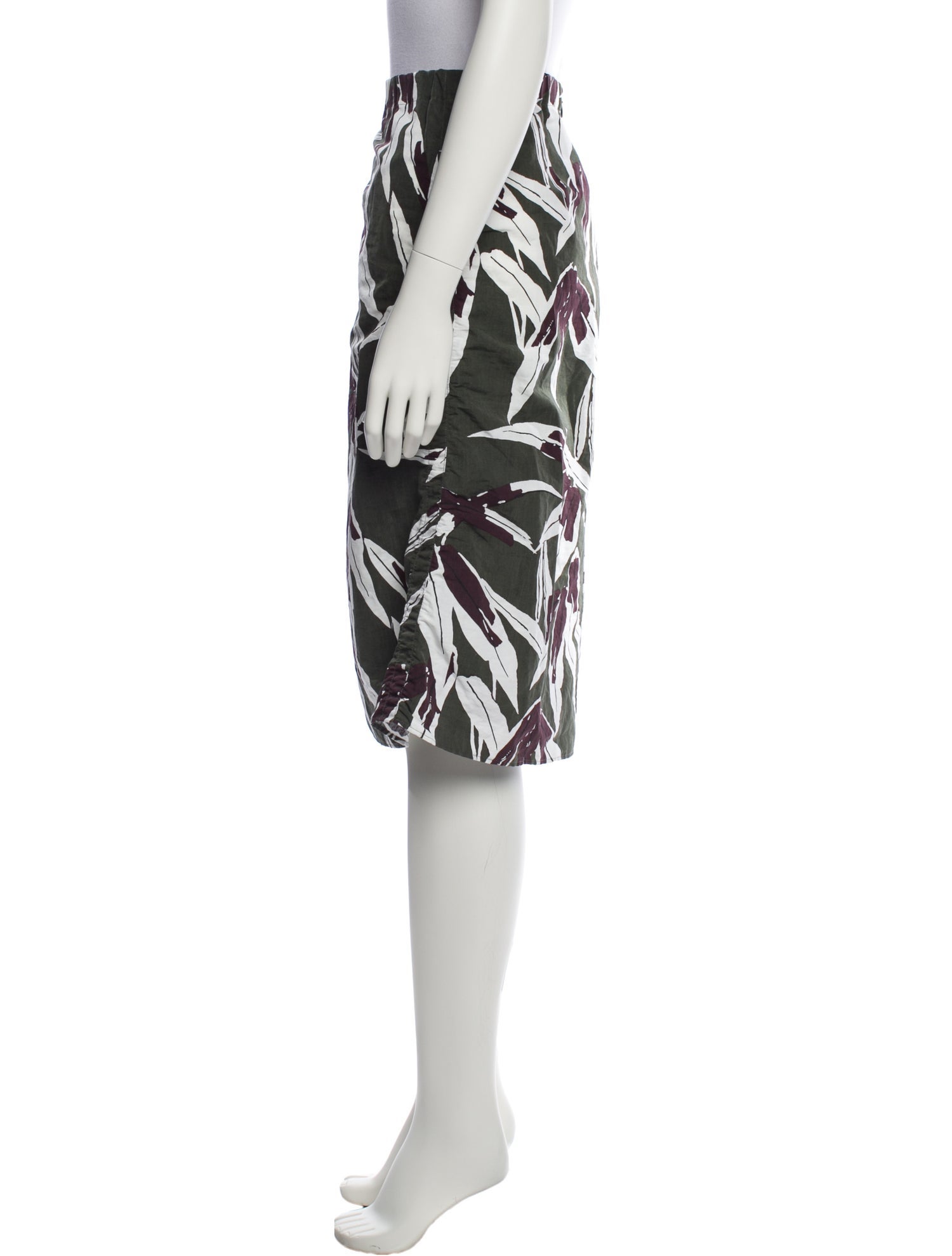Marni Floral Print Knee-Length Skirt