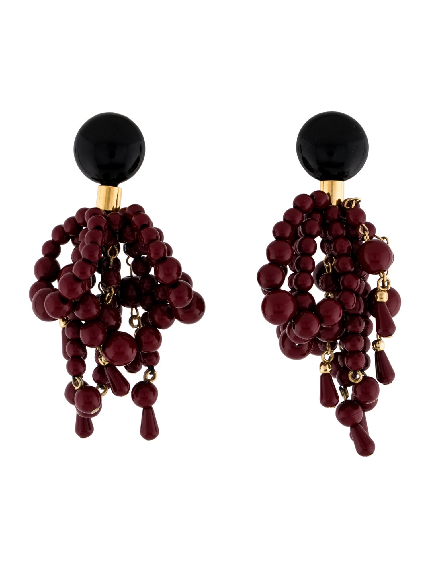 Marni Beads 'Spheres' Drop Clip-On Earrings