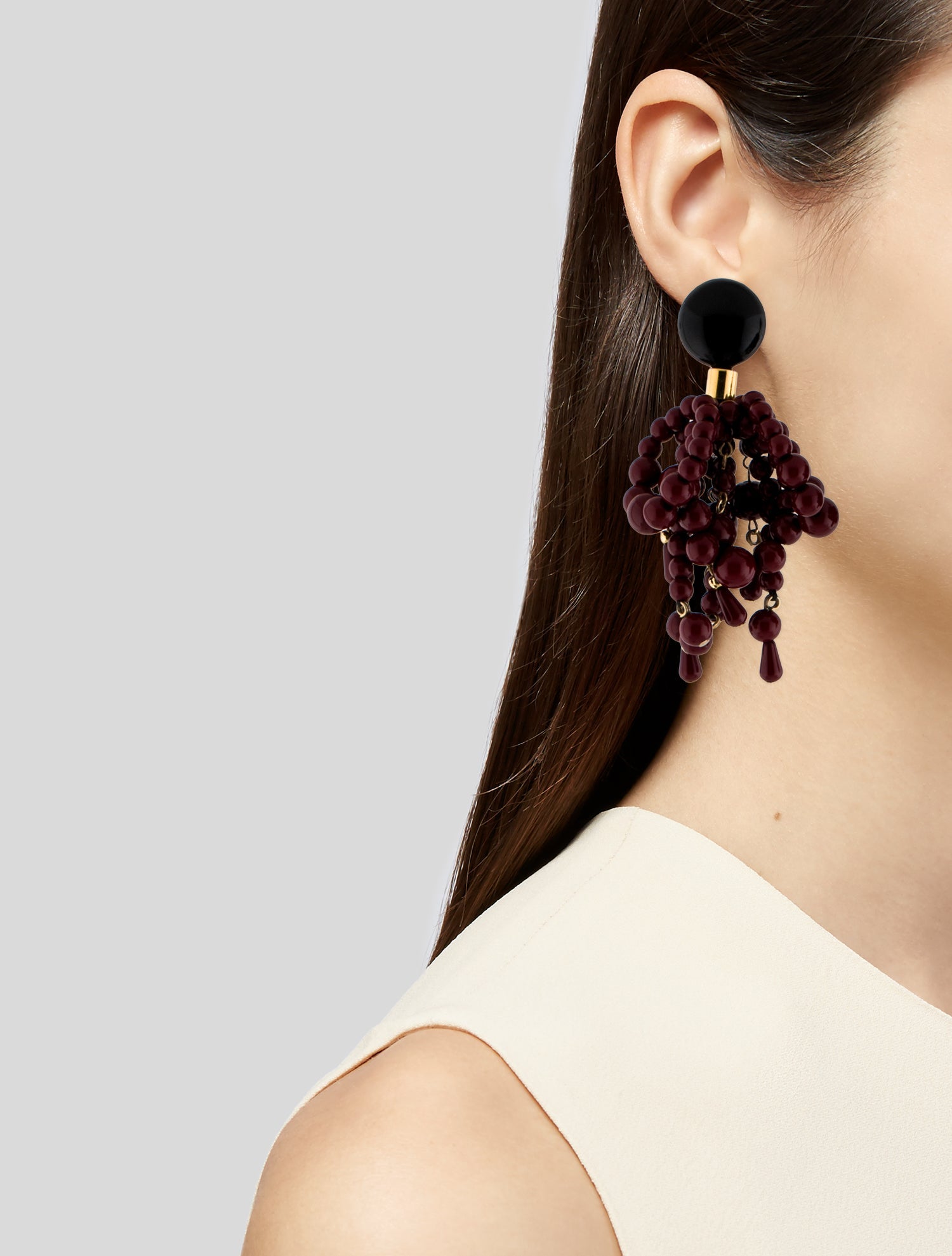 Marni Beads 'Spheres' Drop Clip-On Earrings