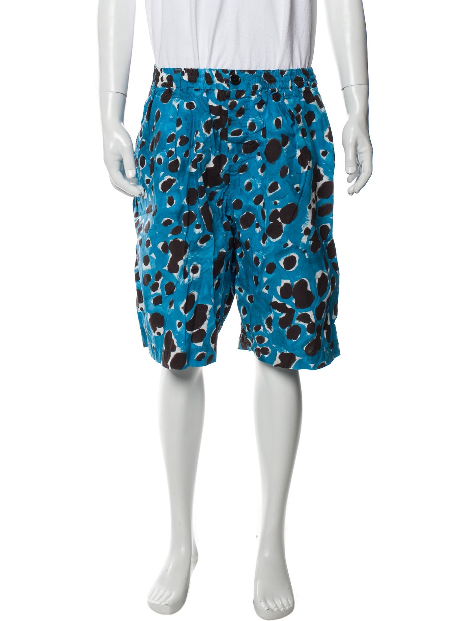 Marni Animal Print Jogger Shorts