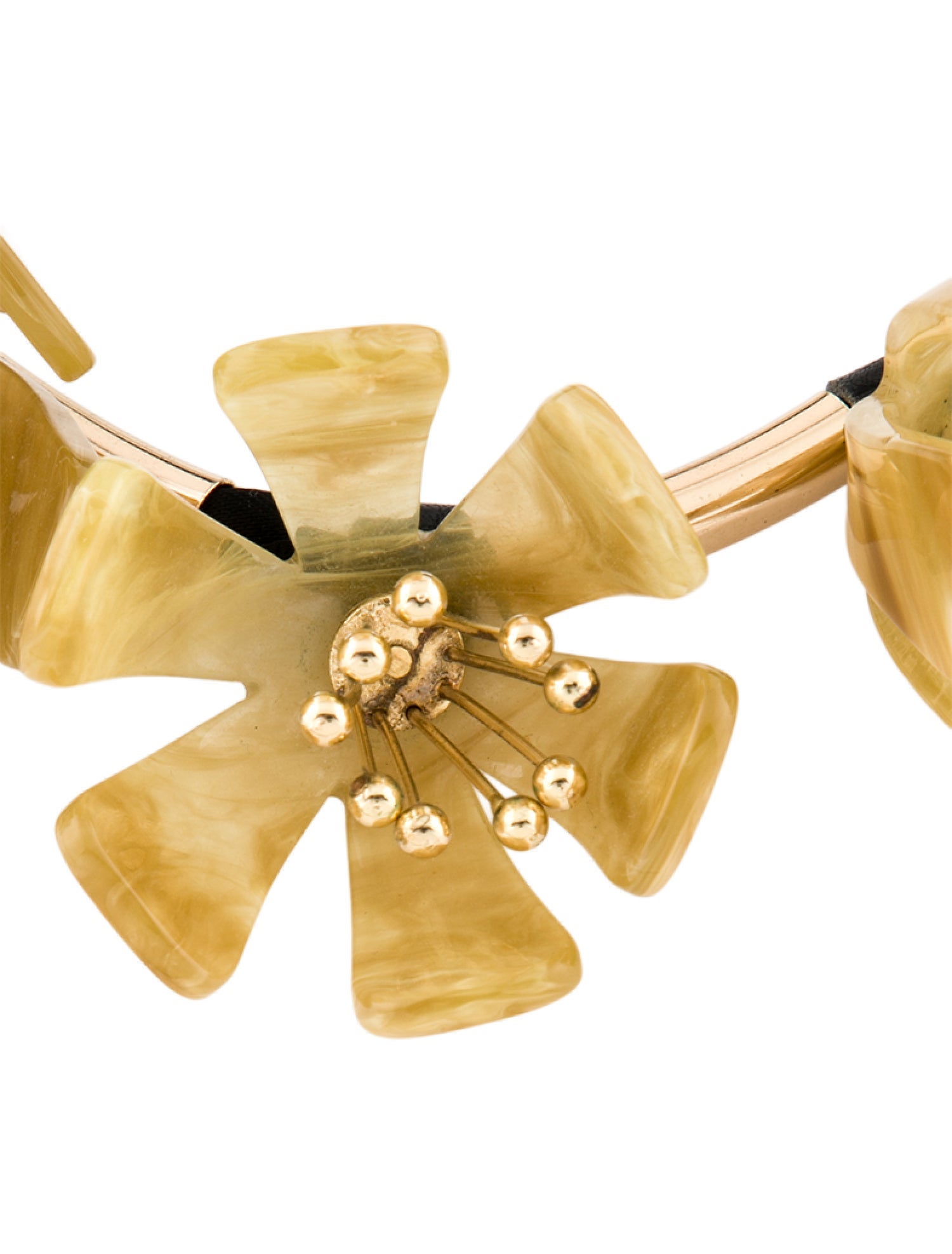 Marni Resin & Ribbon Collar Necklace