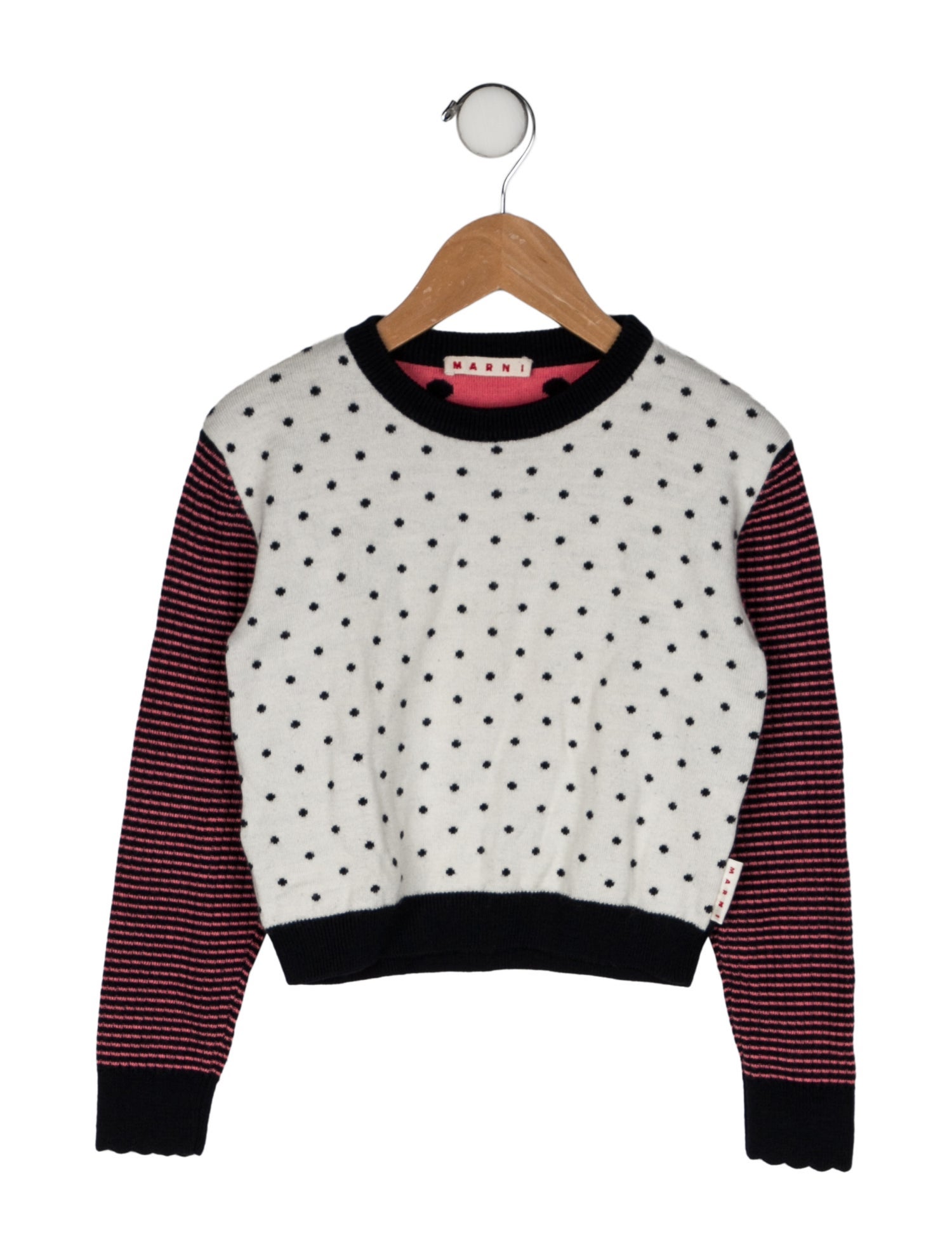 Marni Girls' Pattern Printed Woven Sweater