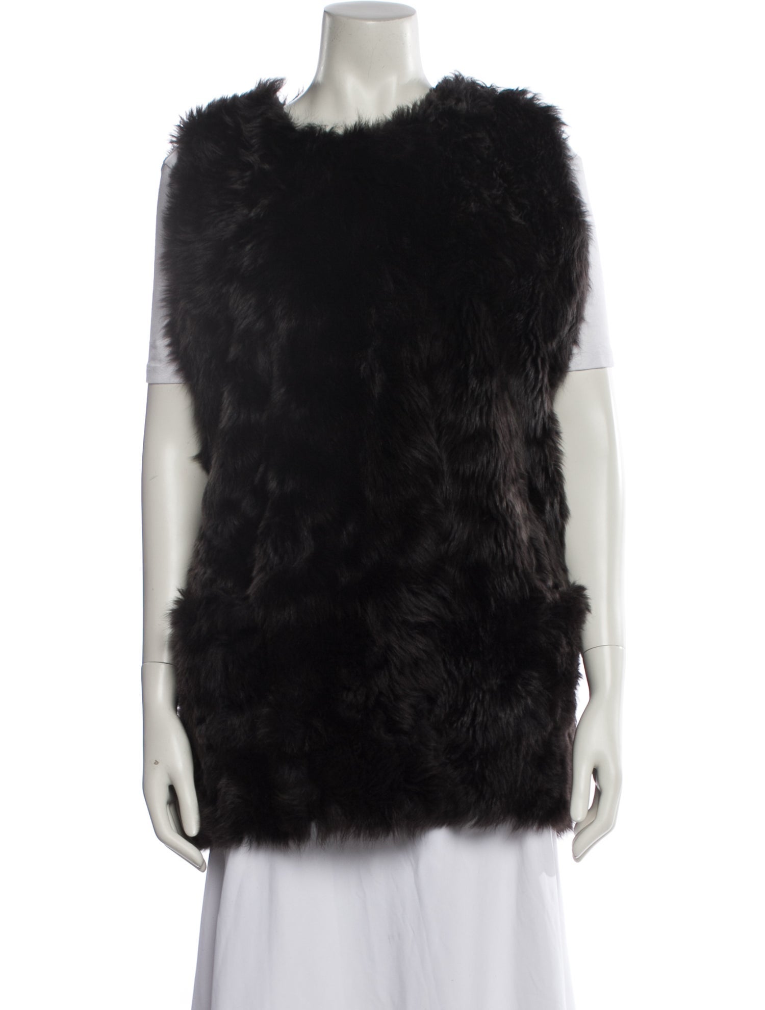 Marni Vintage Shearling Faux Fur Vest