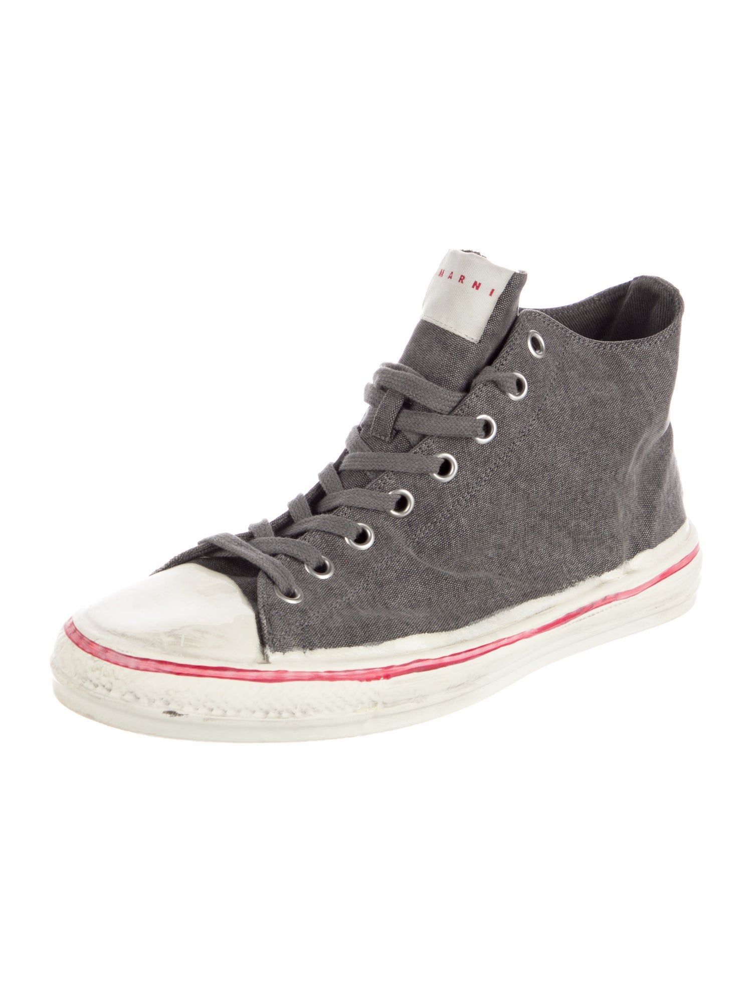 Marni Canvas Printed Sneakers