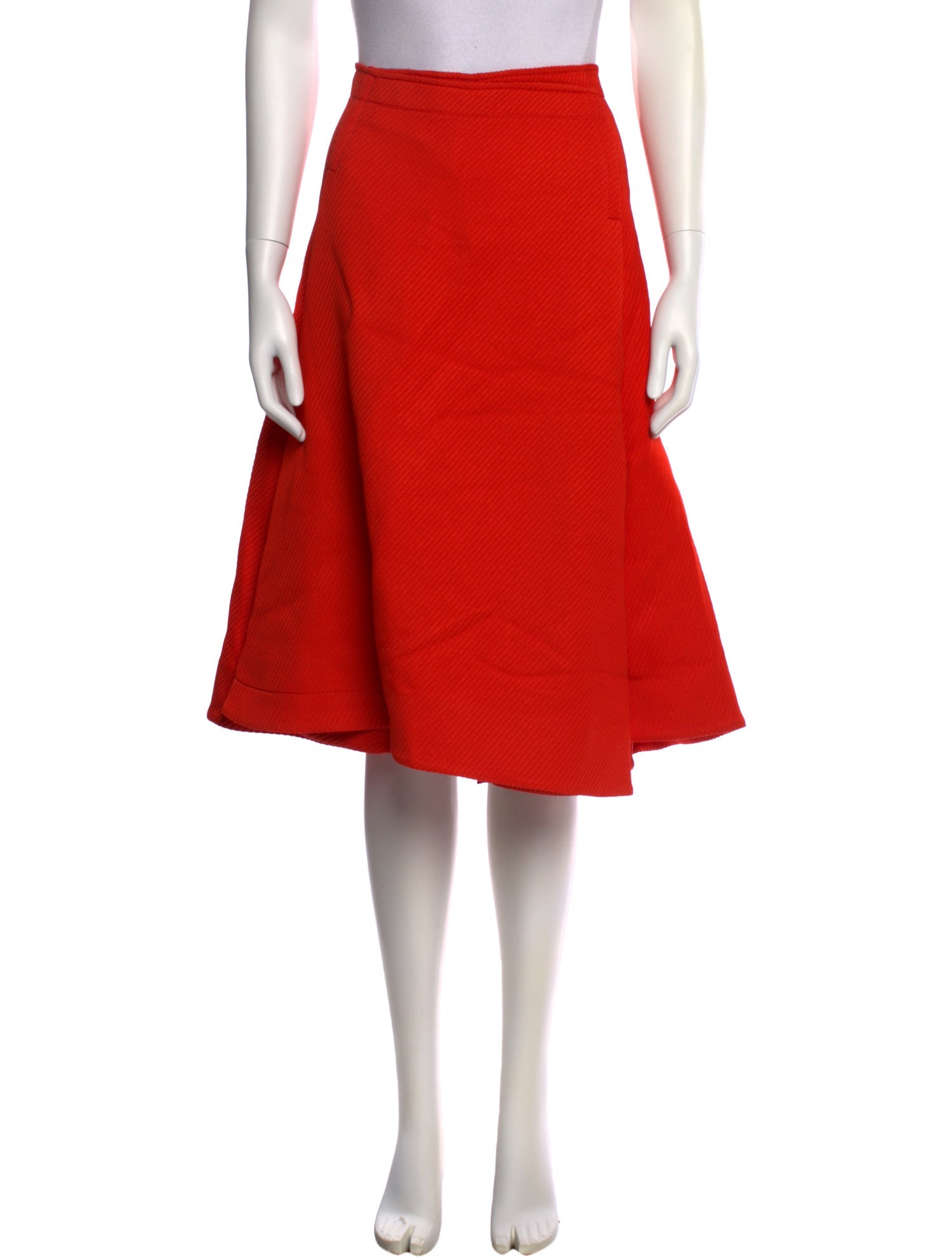 Marni Pleated Accents Knee-Length Skirt