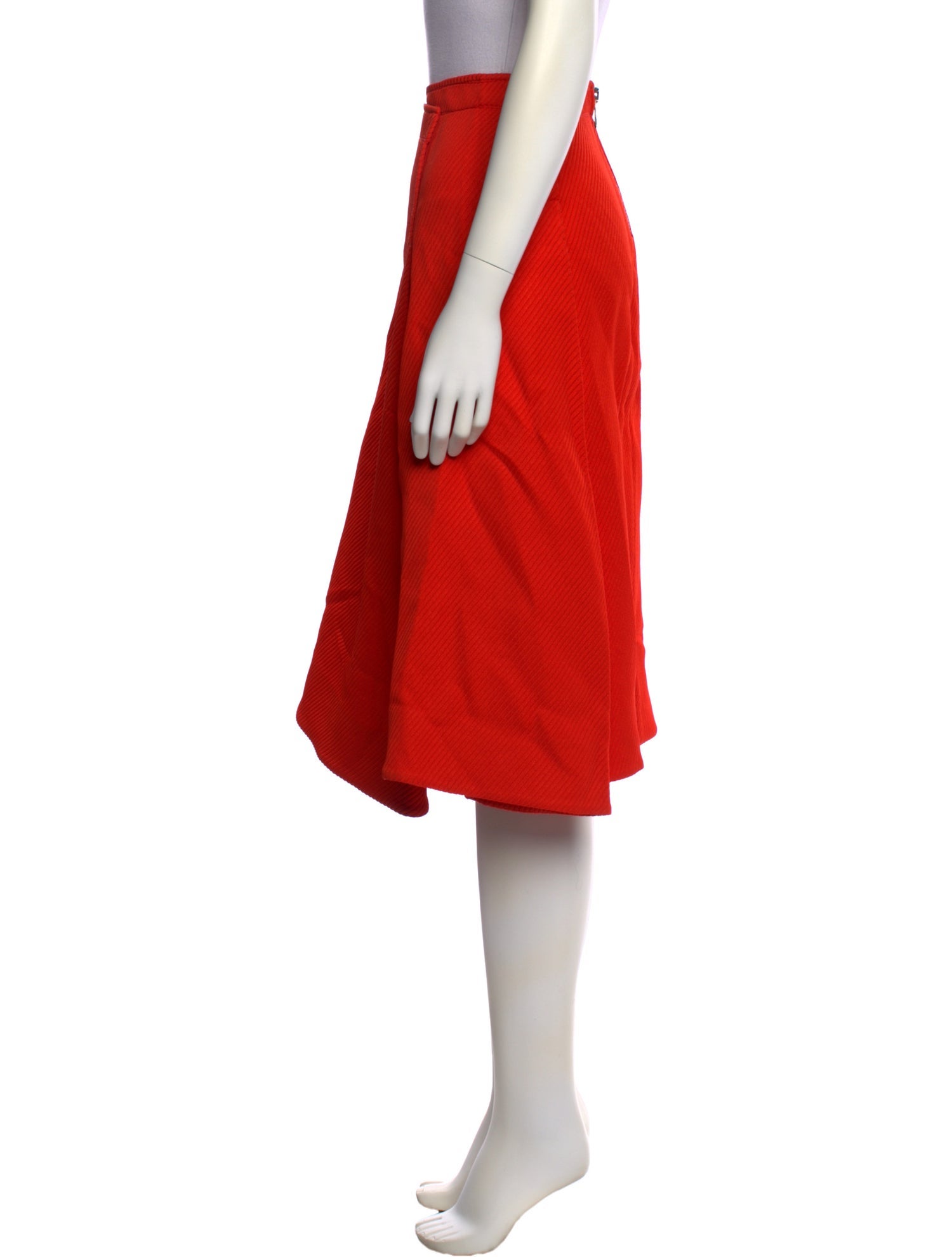 Marni Pleated Accents Knee-Length Skirt