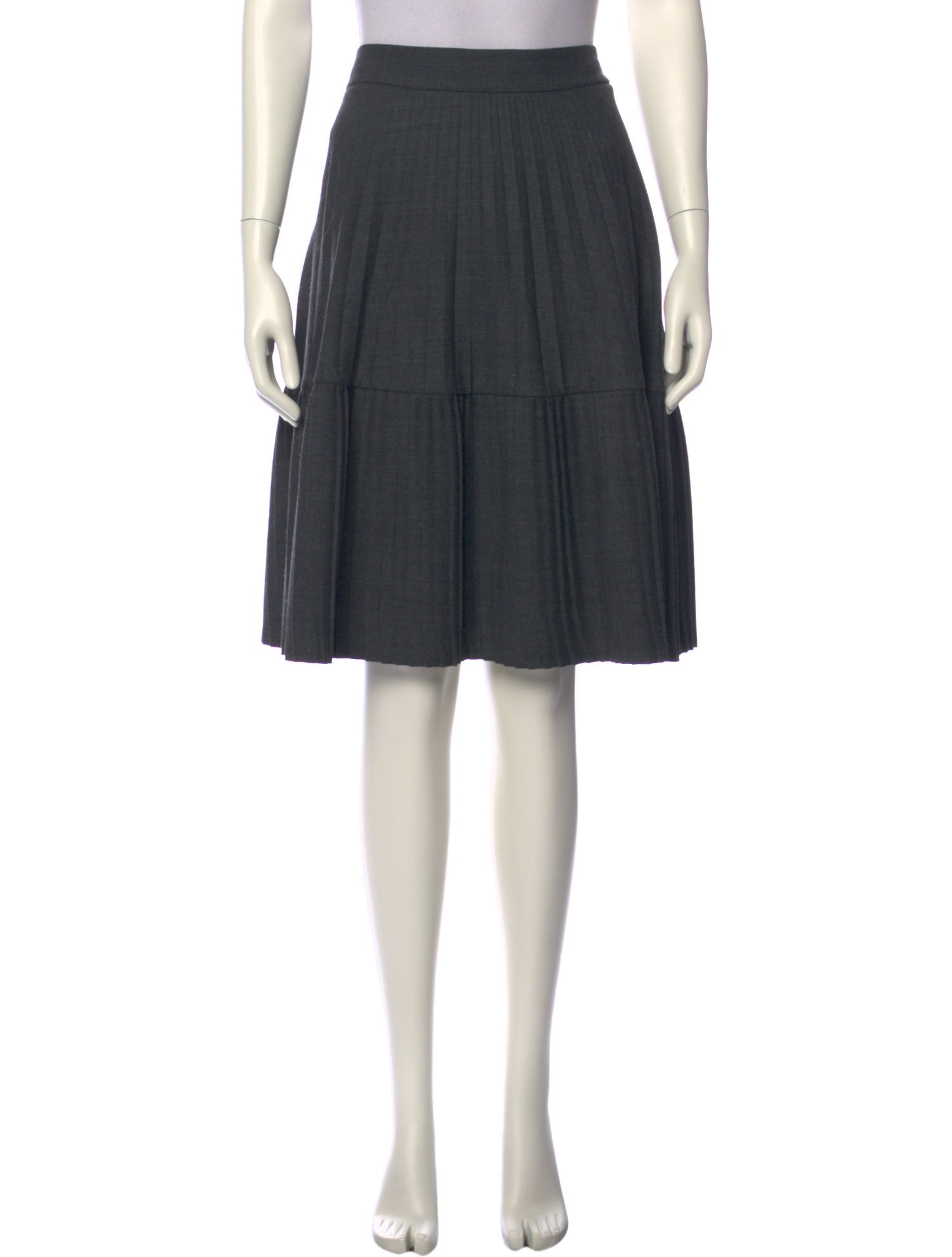 Marni Pleated Accents Knee-Length Skirt